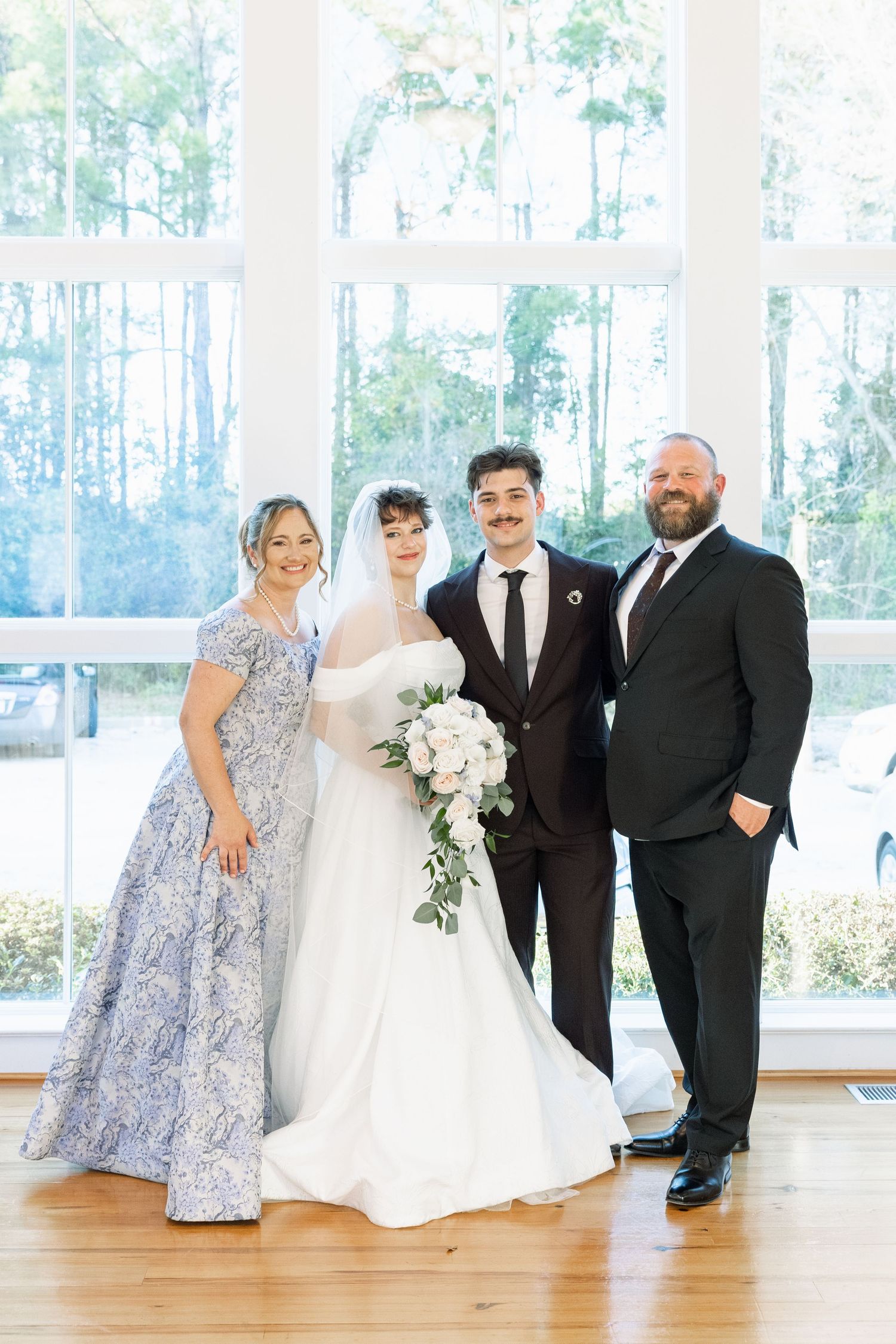 Wedding Family Photos at Saint Francis at The Point Anglican Church Fairhope, Alabama