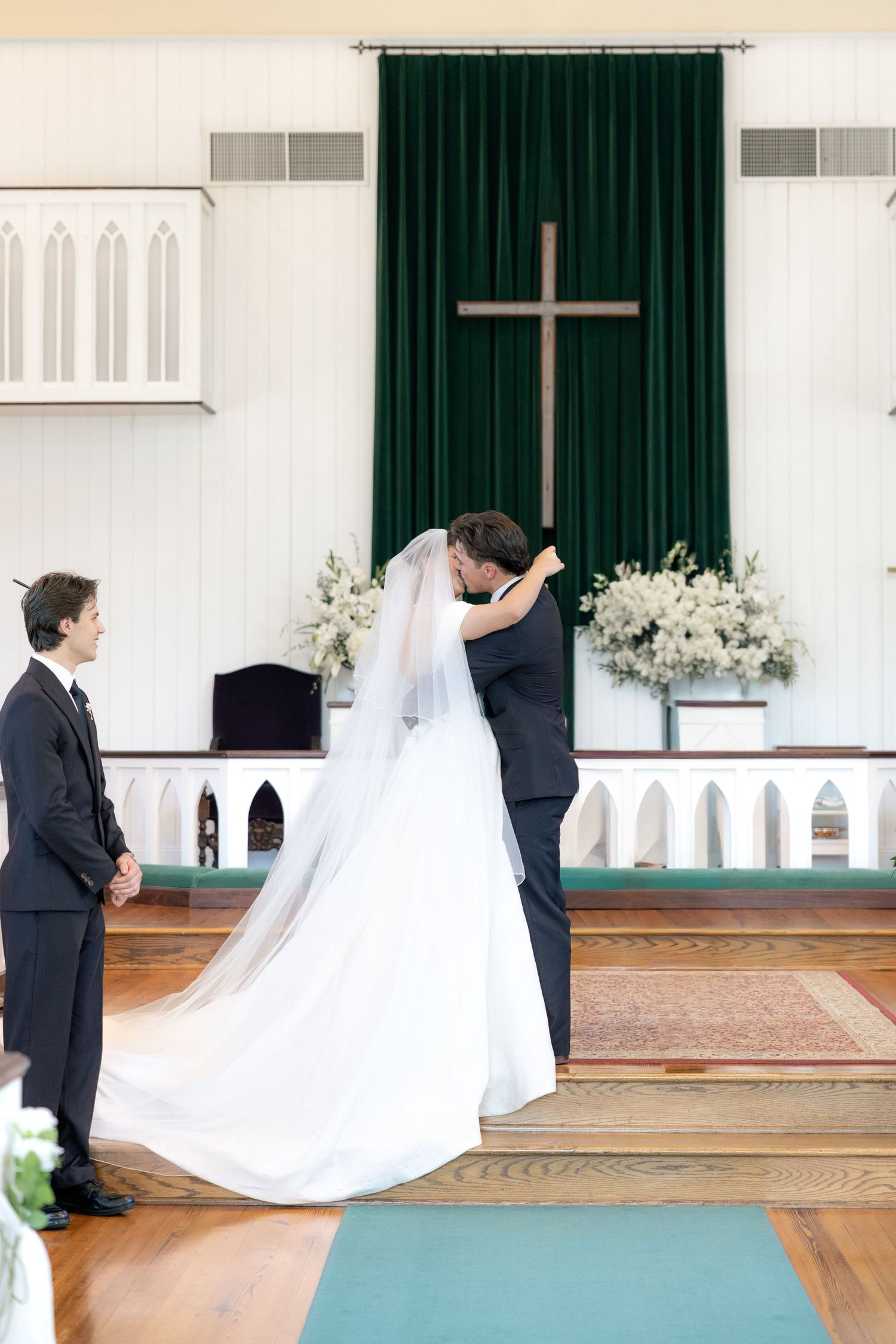 Wedding Ceremony Photos at Saint Francis at The Point Anglican Church Fairhope, Alabama