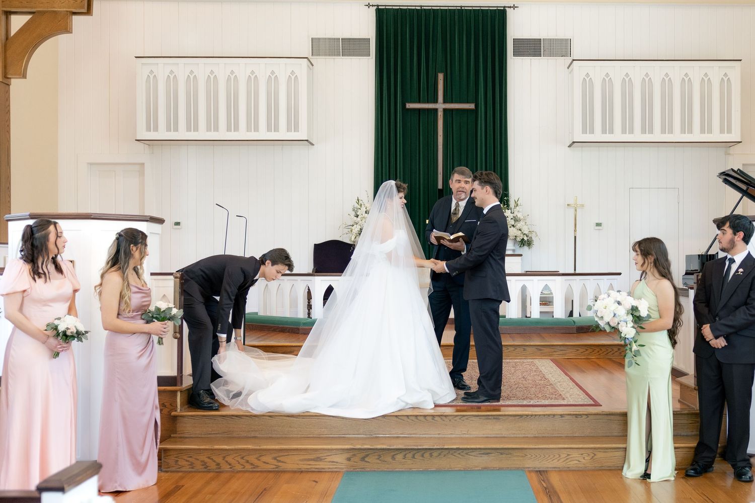Wedding Ceremony Photos at Saint Francis at The Point Anglican Church Fairhope, Alabama