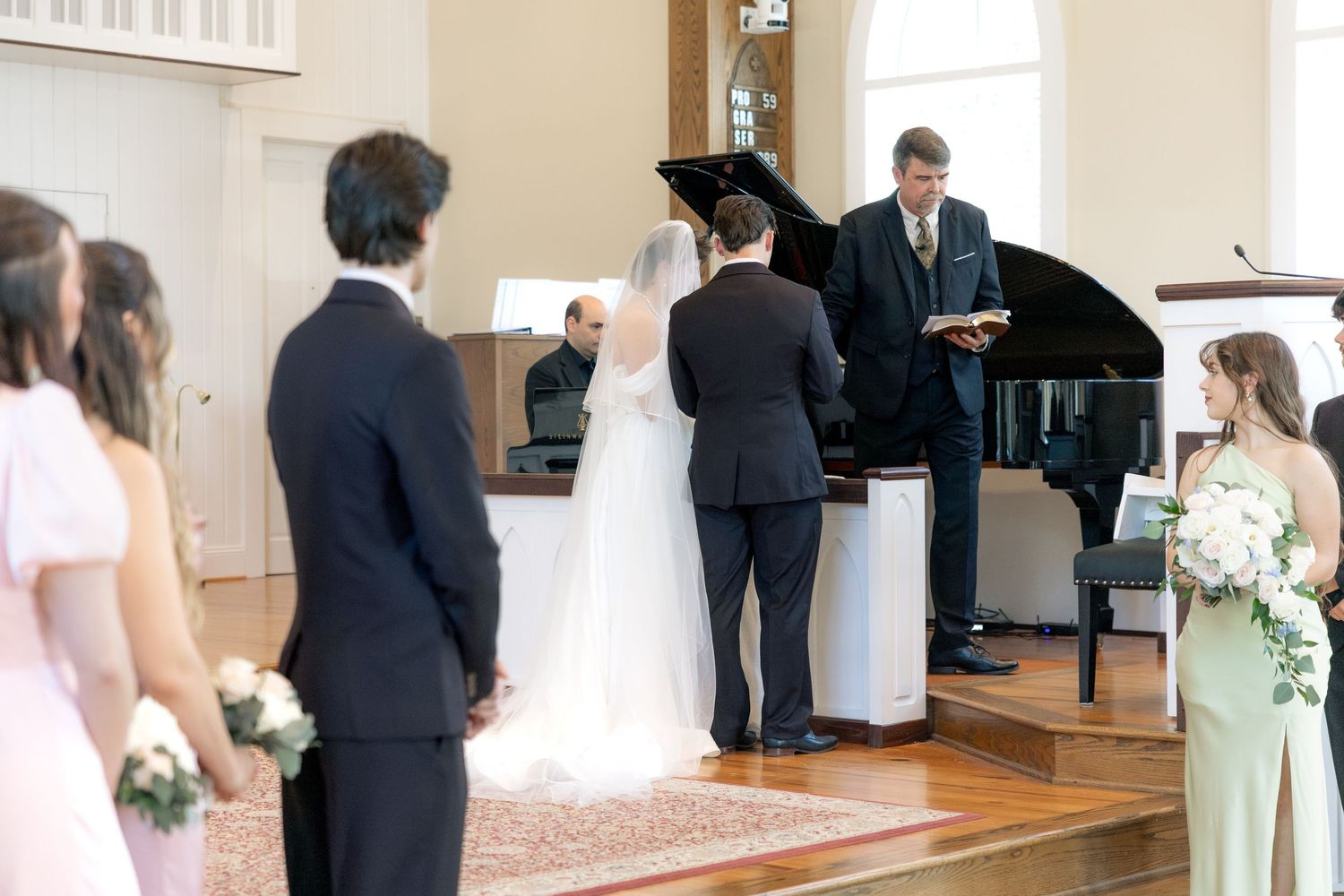 Wedding Ceremony Photos at Saint Francis at The Point Anglican Church Fairhope, Alabama