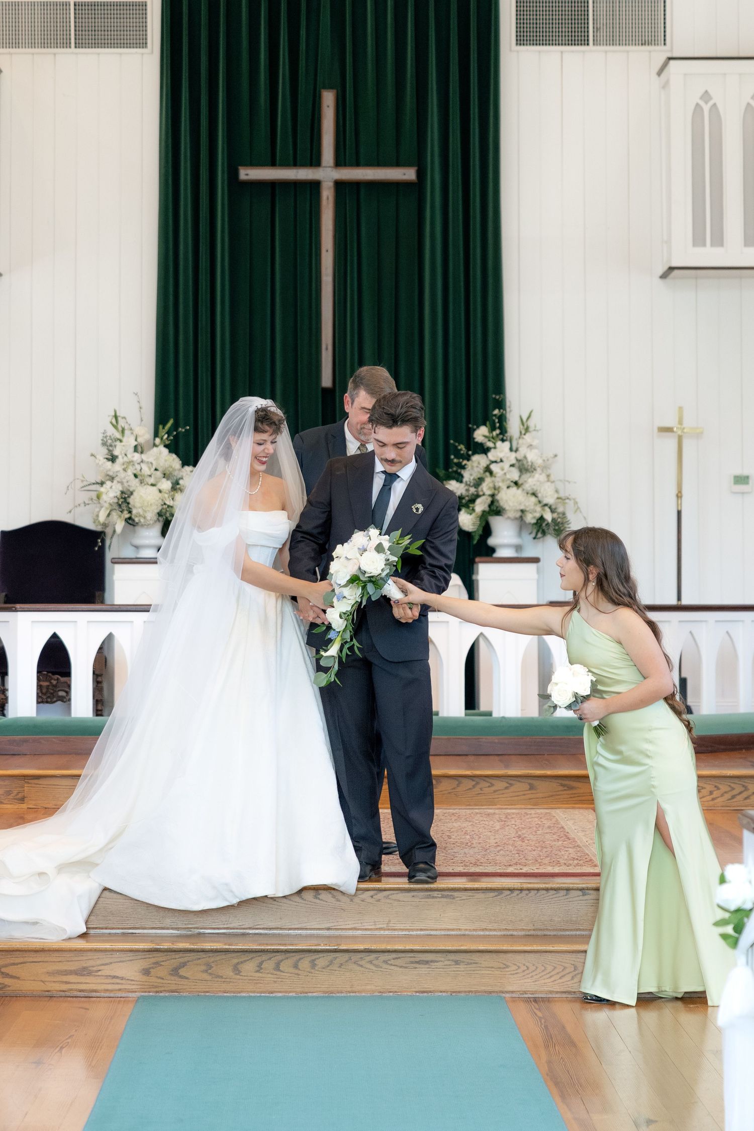 Wedding Ceremony Photos at Saint Francis at The Point Anglican Church Fairhope, Alabama