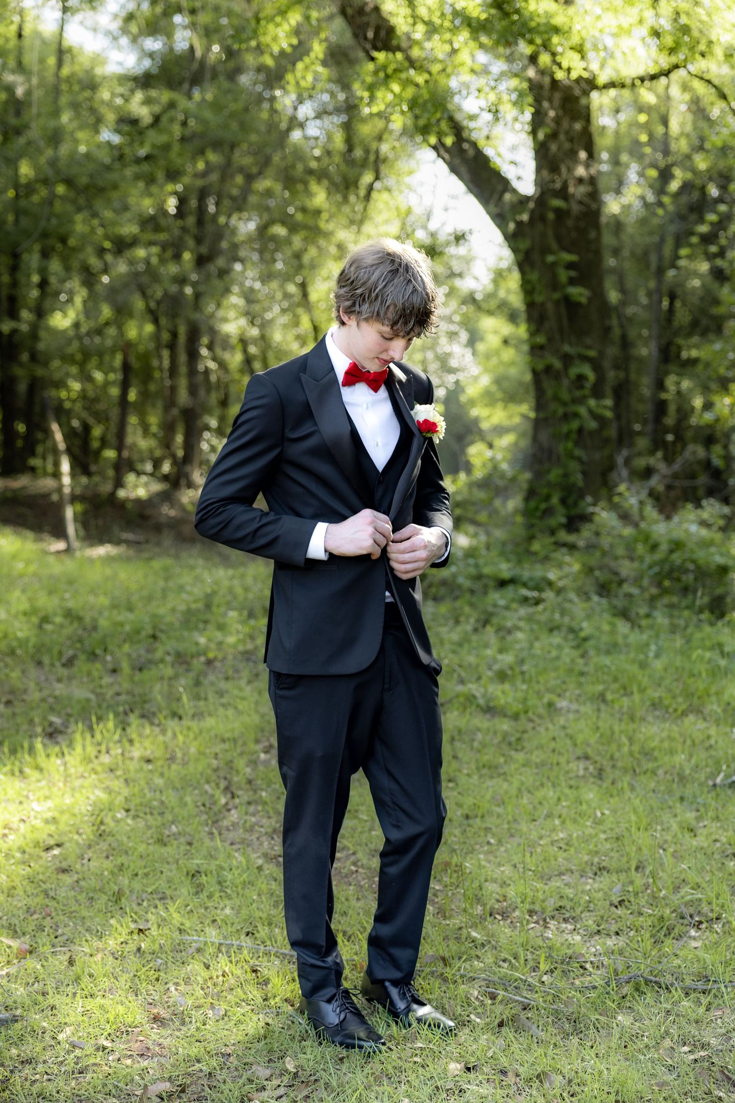 Ridgecrest Christian School Senior Couple Prom Photos at Jordan's Activity Barn at Kelly Creek Midland City, Alabama