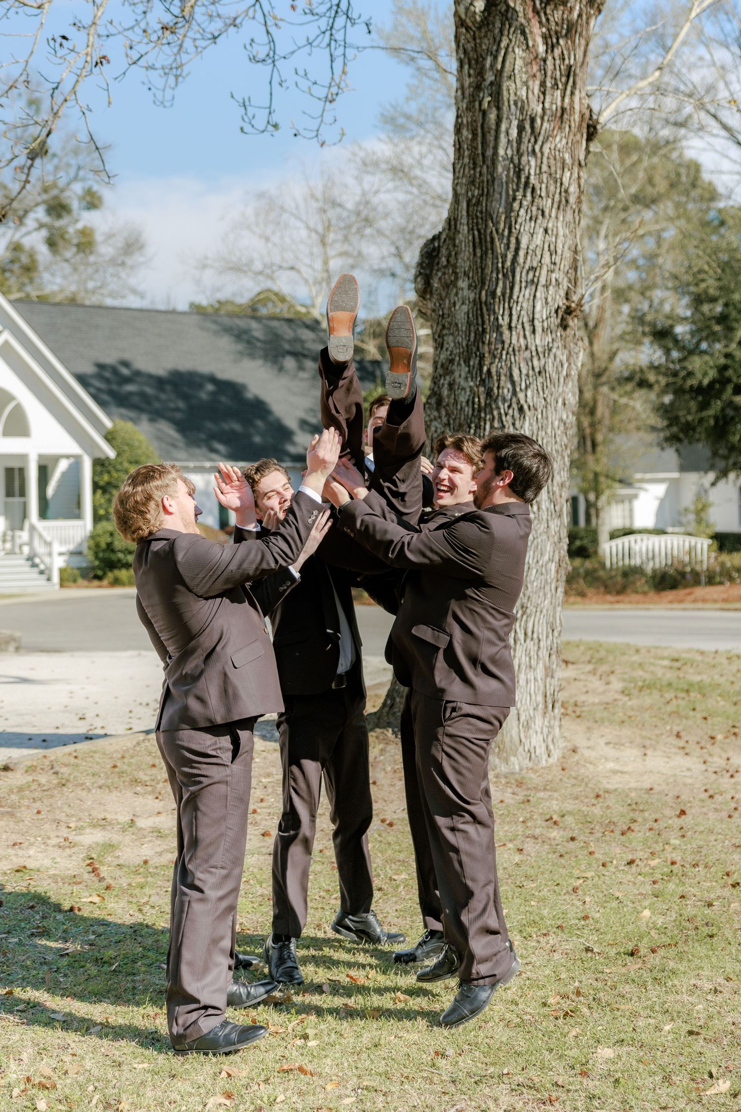 Wedding Party Photos at Saint Francis at The Point Anglican Church Fairhope, Alabama