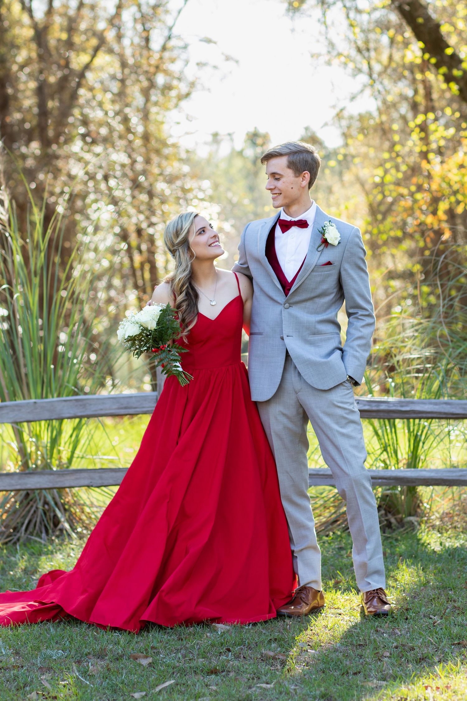 Ridecrest Christian School Prom Photos at Jordans' Barn Midland City, Alabama