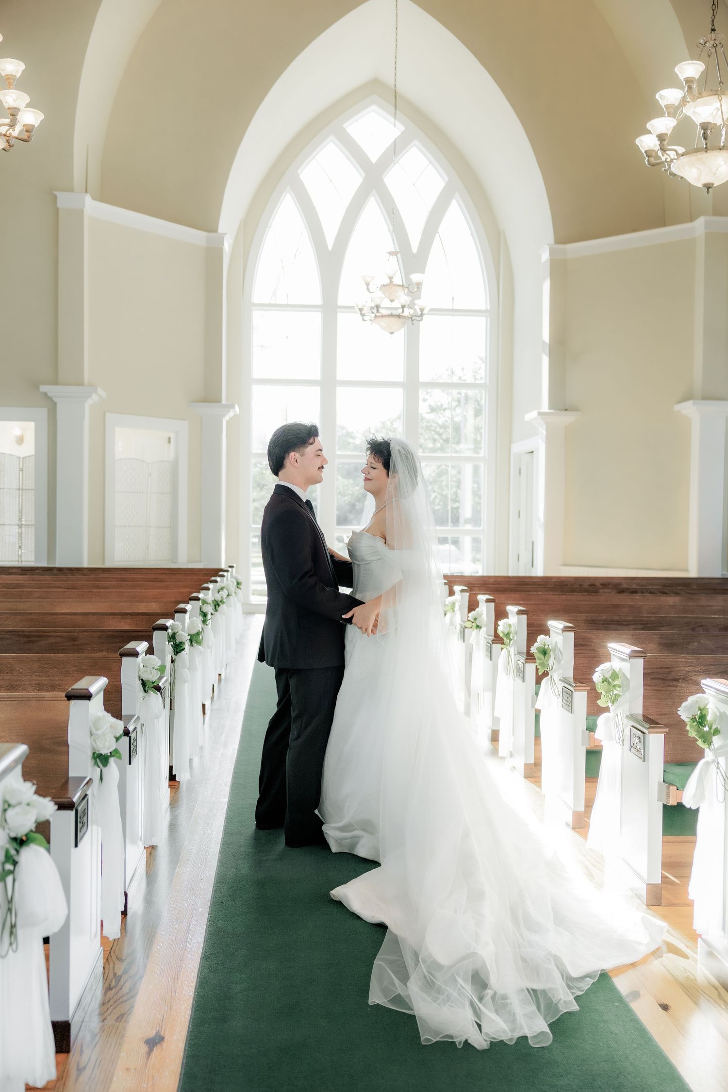 Wedding Couple Photos at Saint Francis at The Point Anglican Church Fairhope, Alabama