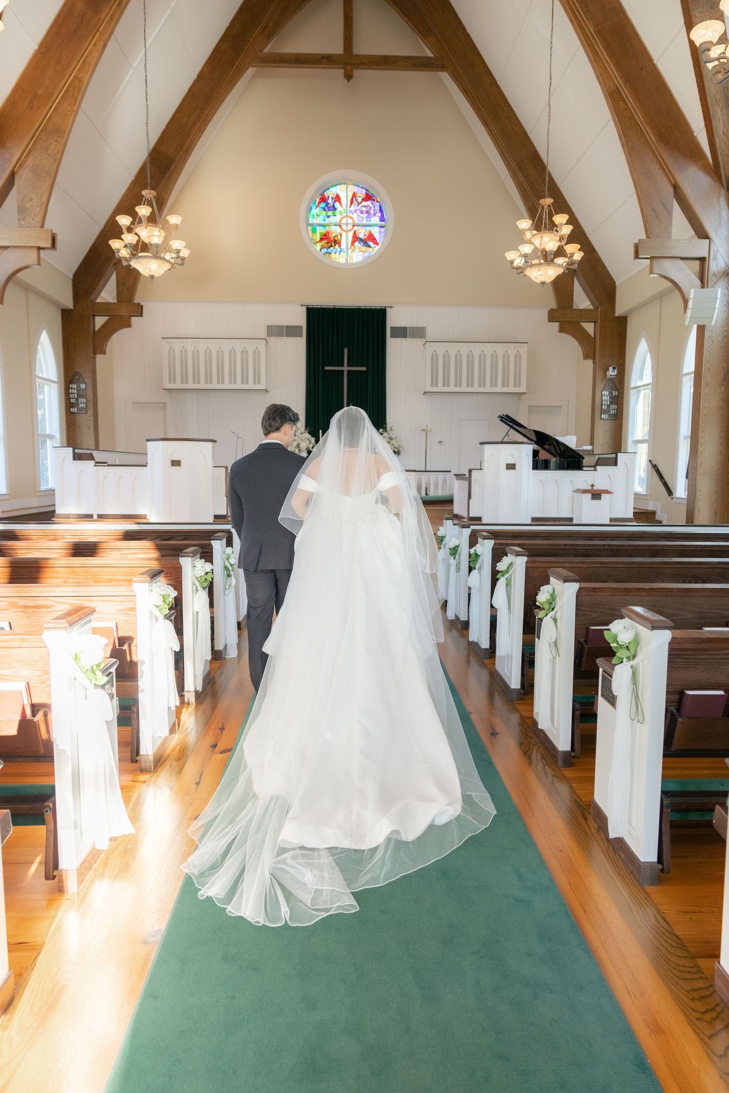 Wedding Couple Photos at Saint Francis at The Point Anglican Church Fairhope, Alabama