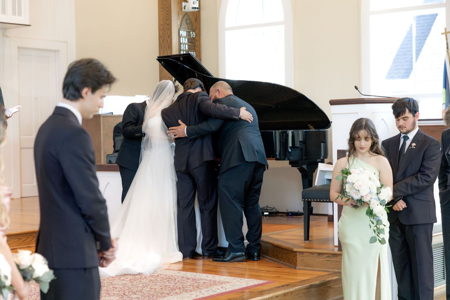 Wedding Ceremony Photos at Saint Francis at The Point Anglican Church Fairhope, Alabama