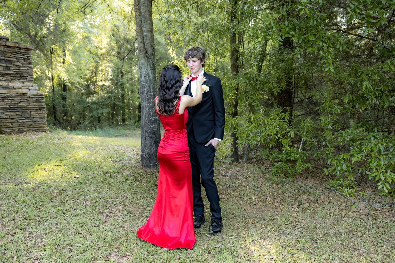 Ridgecrest Christian School Senior Couple Prom Photos at Jordan's Activity Barn at Kelly Creek Midland City, Alabama