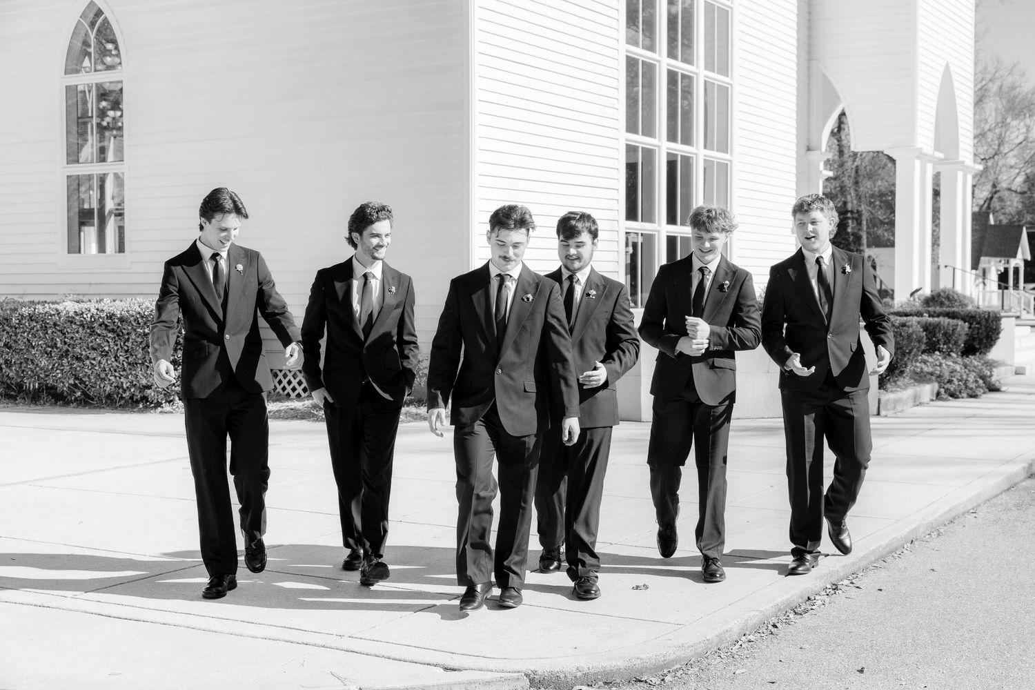 Wedding Party Photos at Saint Francis at The Point Anglican Church Fairhope, Alabama