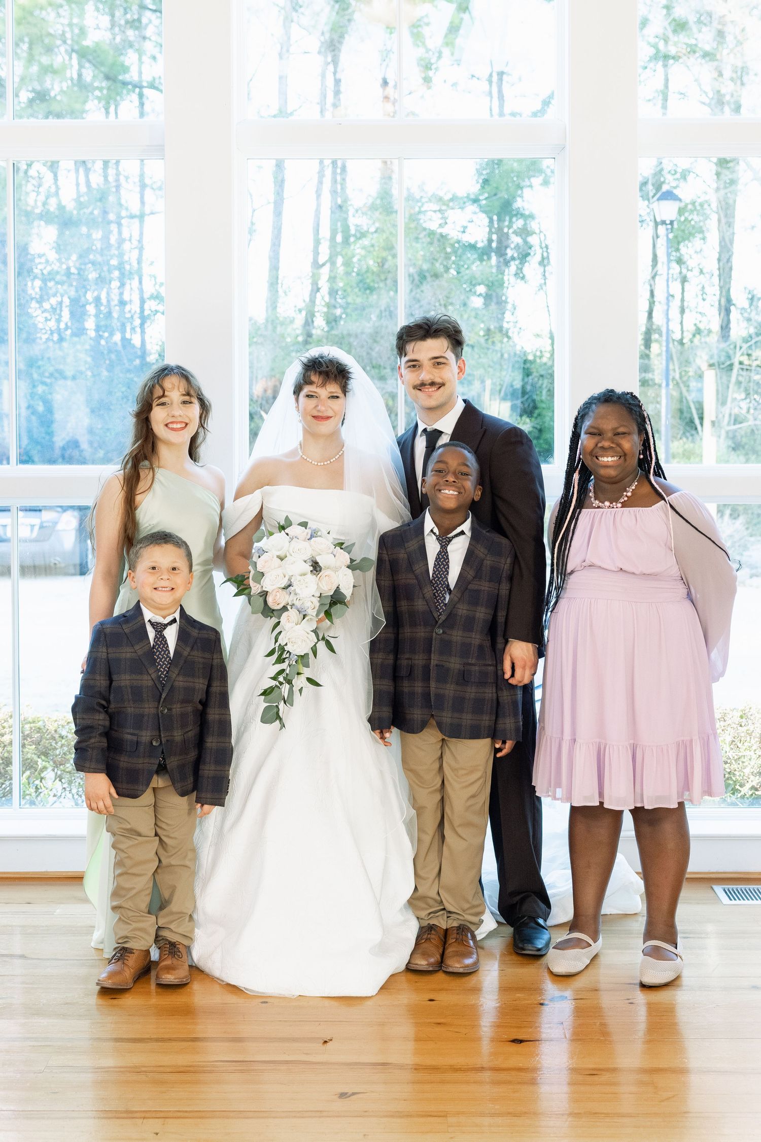 Wedding Family Photos at Saint Francis at The Point Anglican Church Fairhope, Alabama
