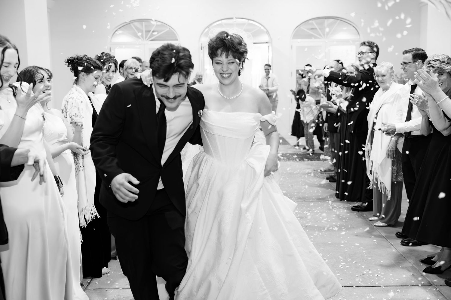 Wedding Grand Exit at James P. Nix Center Fairhope, Alabama