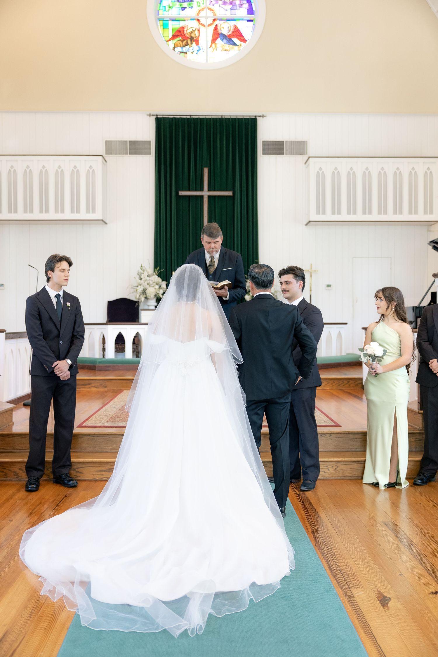 Wedding Ceremony Photos at Saint Francis at The Point Anglican Church Fairhope, Alabama