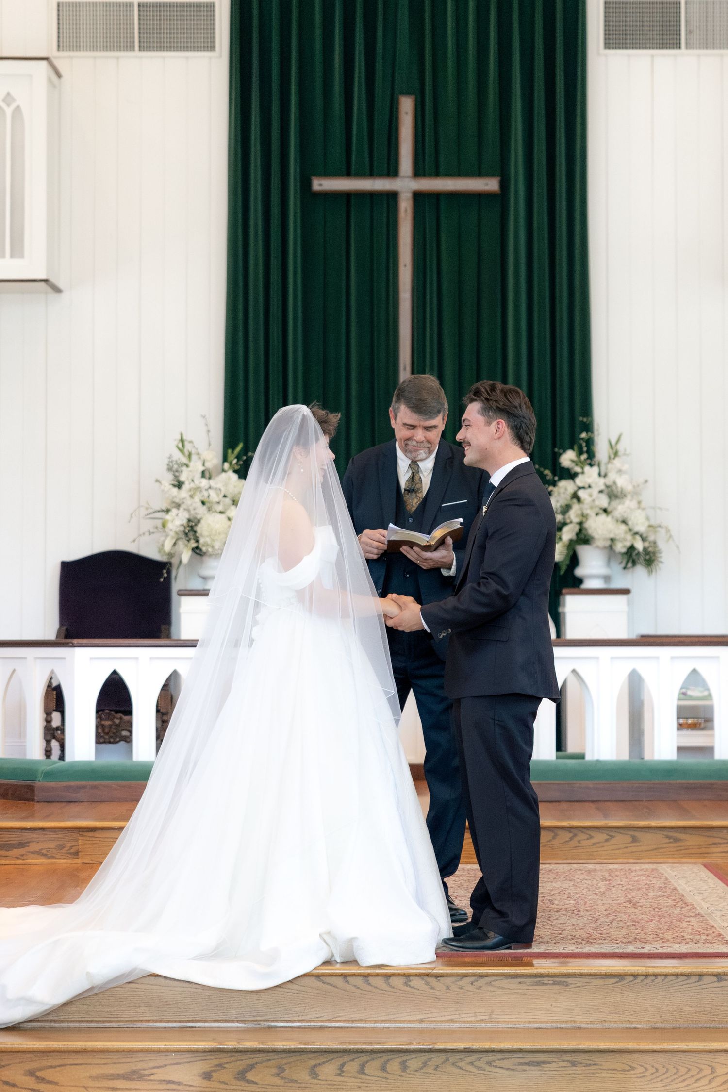 Wedding Ceremony Photos at Saint Francis at The Point Anglican Church Fairhope, Alabama