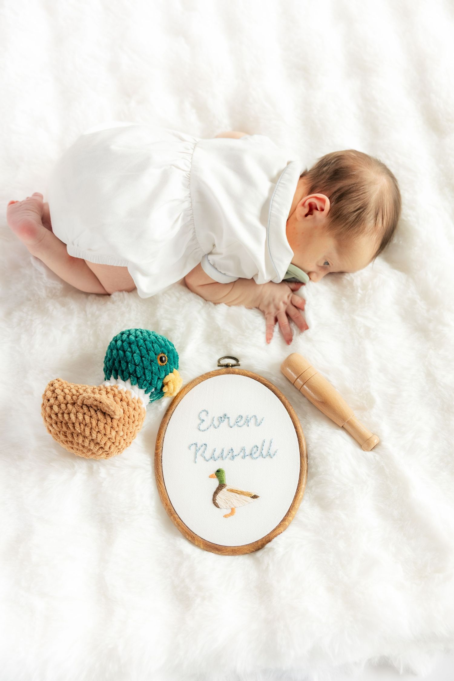Newborn photos in a studio in Dothan, Alabama