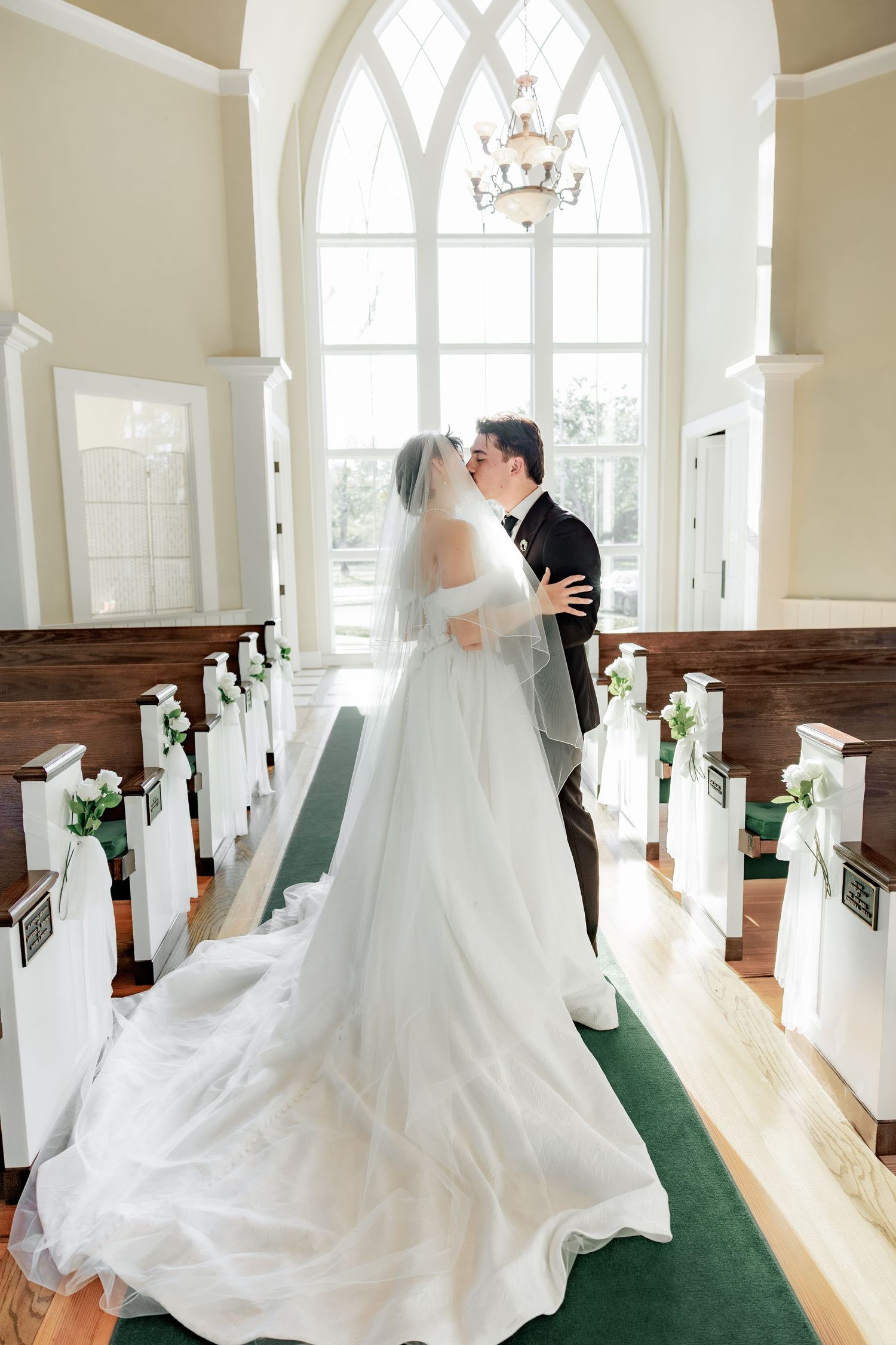 Wedding Couple Photos at Saint Francis at The Point Anglican Church Fairhope, Alabama