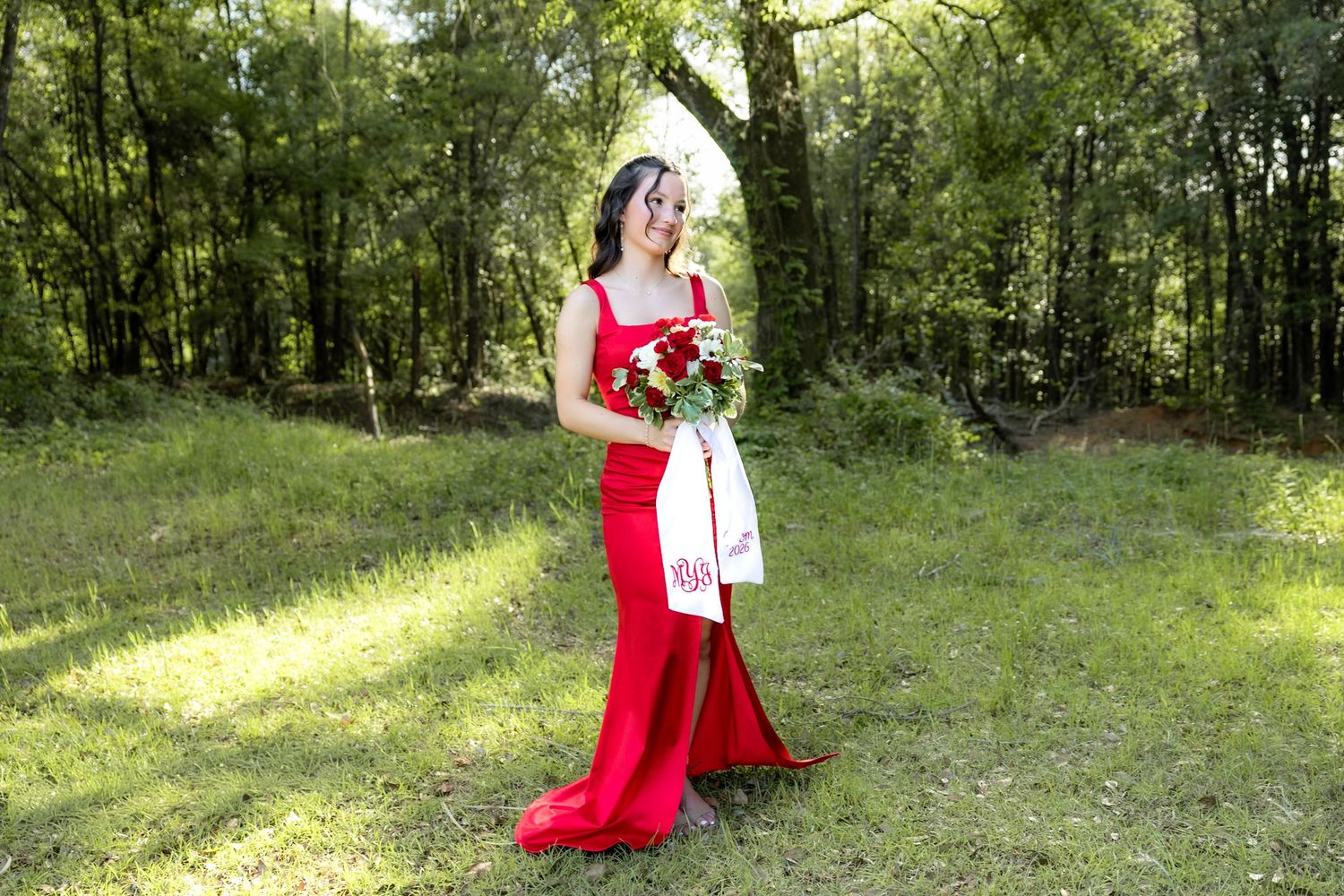 Ridgecrest Christian School Senior Couple Prom Photos at Jordan's Activity Barn at Kelly Creek Midland City, Alabama