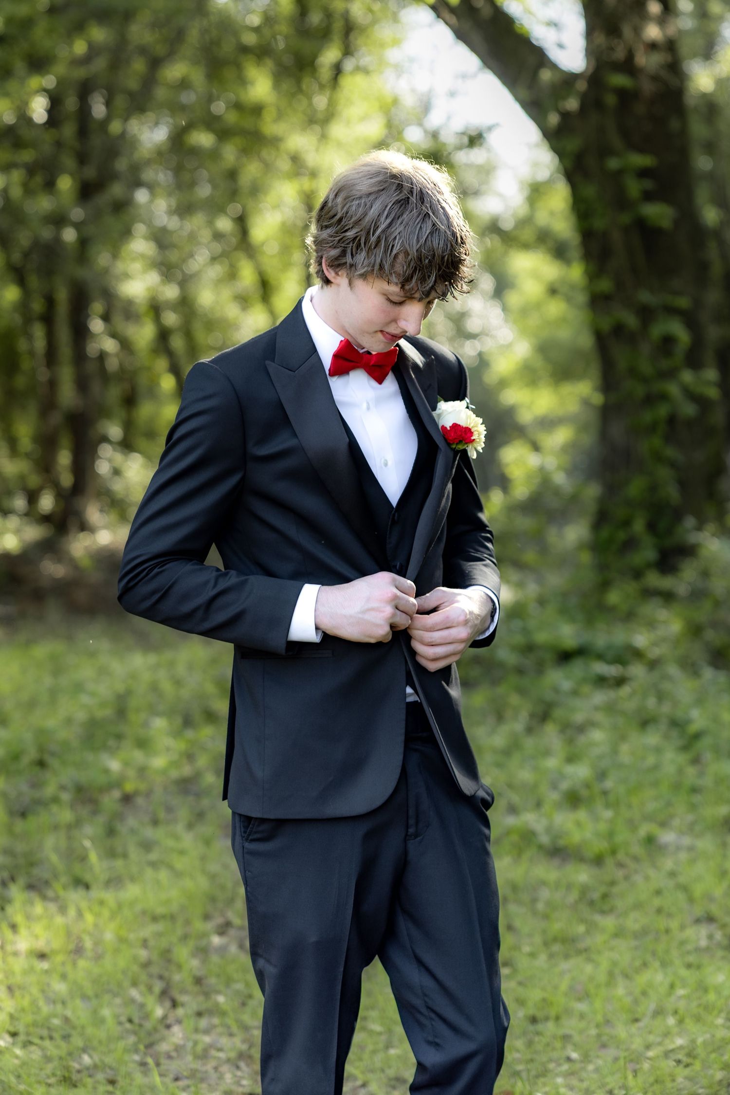 Ridgecrest Christian School Senior Couple Prom Photos at Jordan's Activity Barn at Kelly Creek Midland City, Alabama