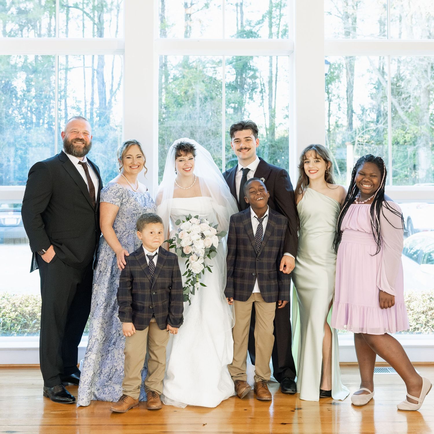 Wedding Family Photos at Saint Francis at The Point Anglican Church Fairhope, Alabama