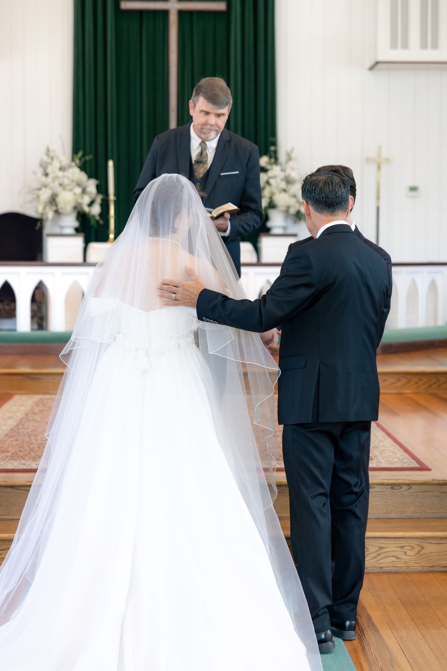 Wedding Ceremony Photos at Saint Francis at The Point Anglican Church Fairhope, Alabama