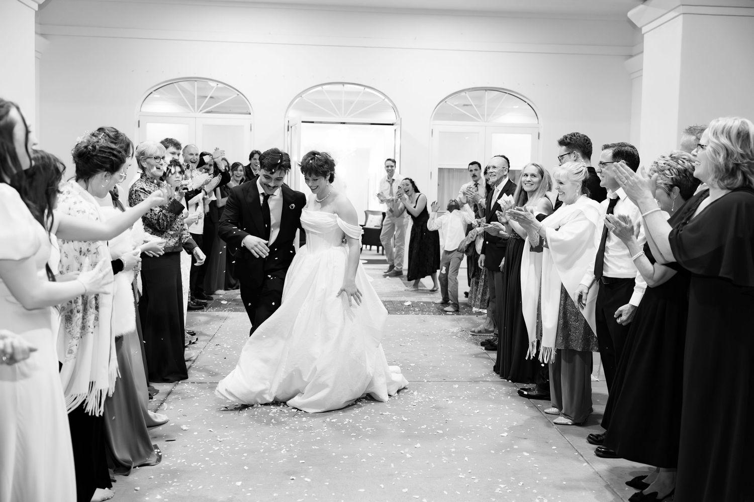 Wedding Grand Exit at James P. Nix Center Fairhope, Alabama