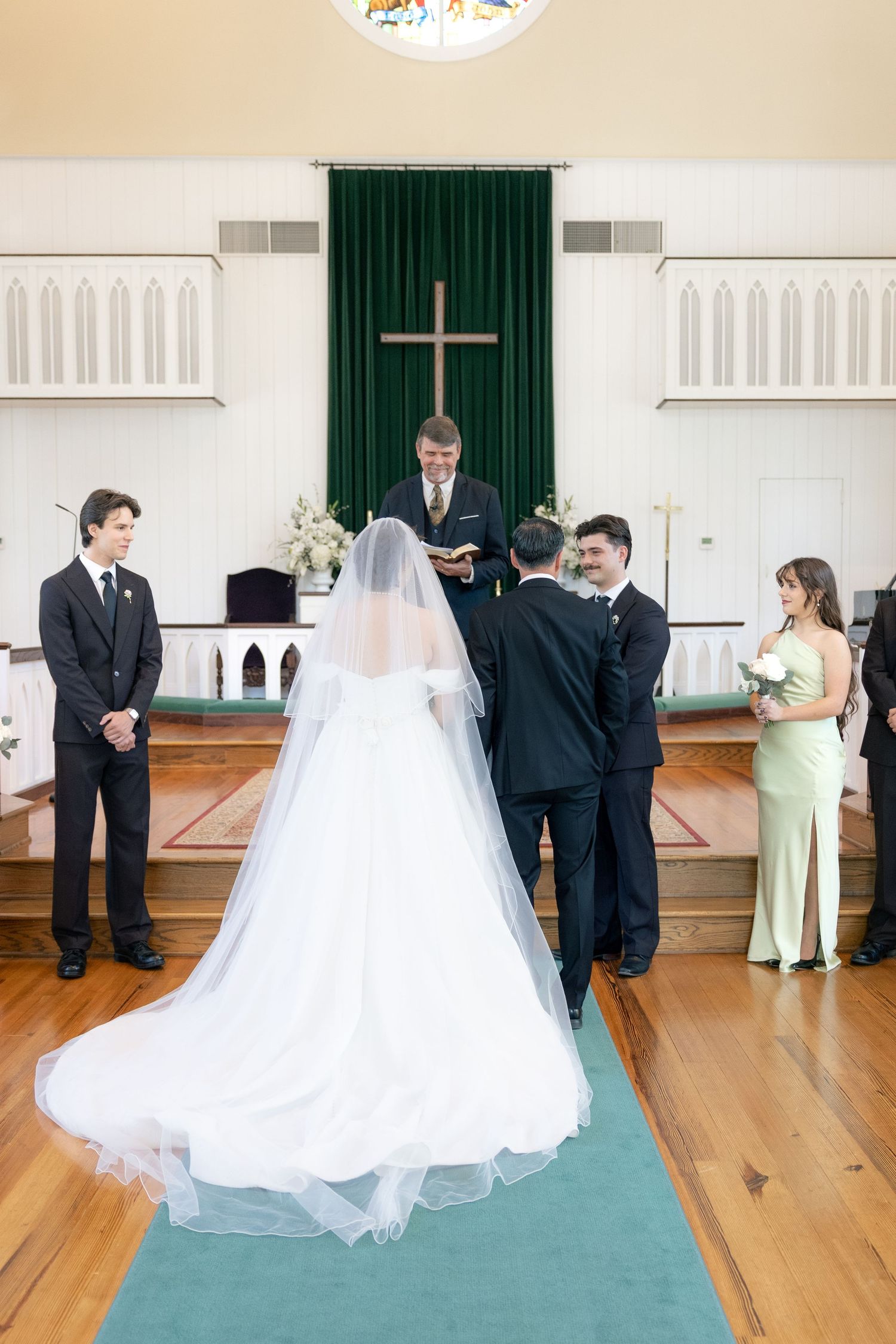 Wedding Ceremony Photos at Saint Francis at The Point Anglican Church Fairhope, Alabama