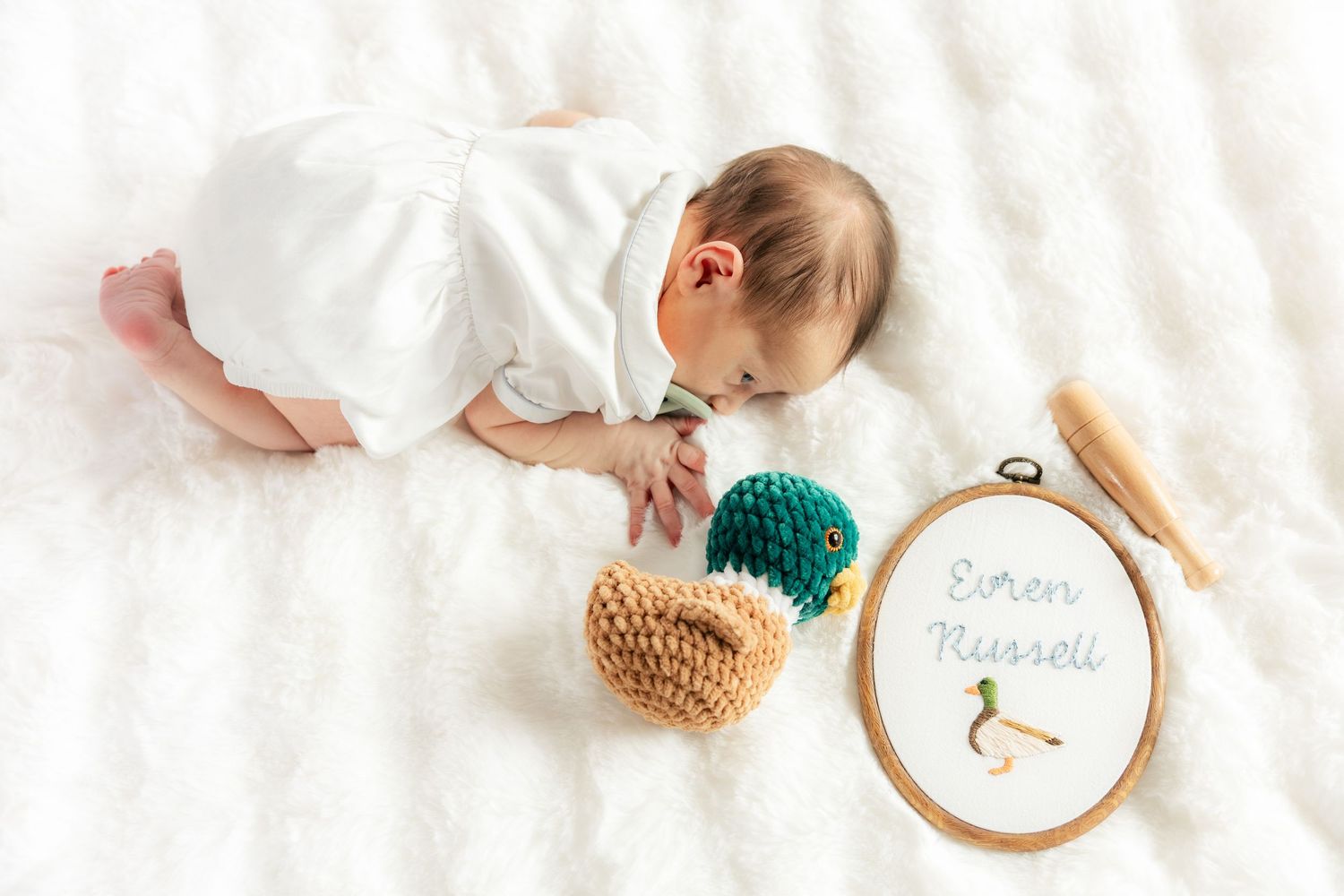 Newborn photos in a studio in Dothan, Alabama