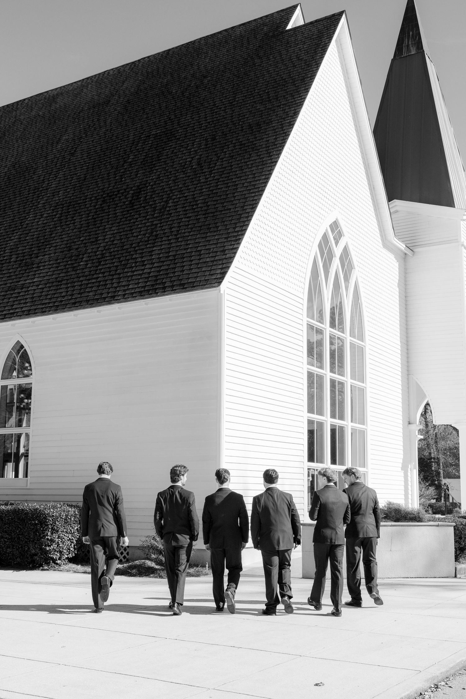 Wedding Party Photos at Saint Francis at The Point Anglican Church Fairhope, Alabama