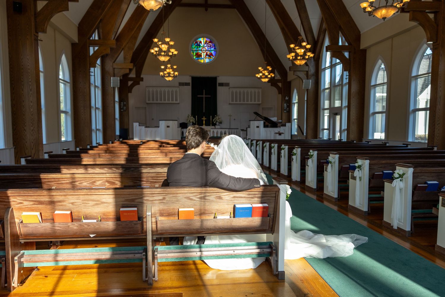 Wedding Couple Photos at Saint Francis at The Point Anglican Church Fairhope, Alabama