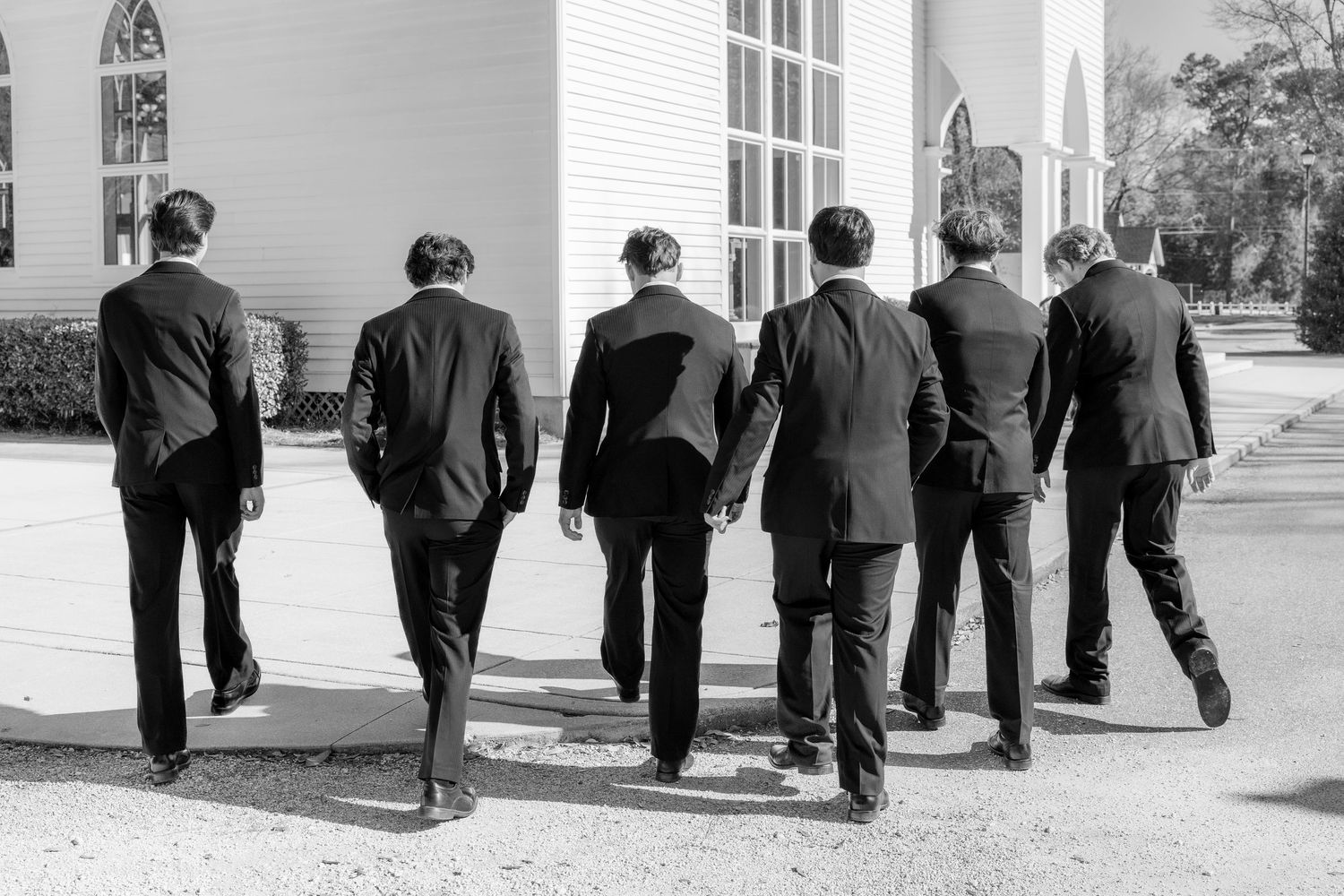 Wedding Party Photos at Saint Francis at The Point Anglican Church Fairhope, Alabama
