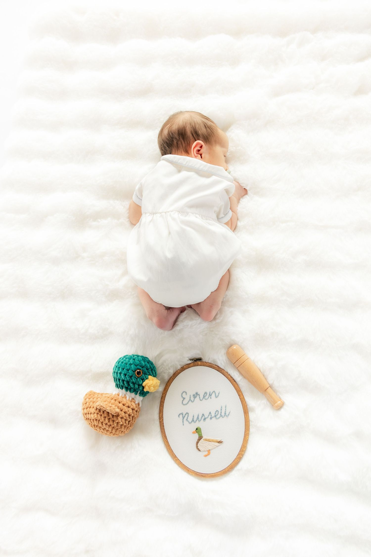 Newborn photos in a studio in Dothan, Alabama