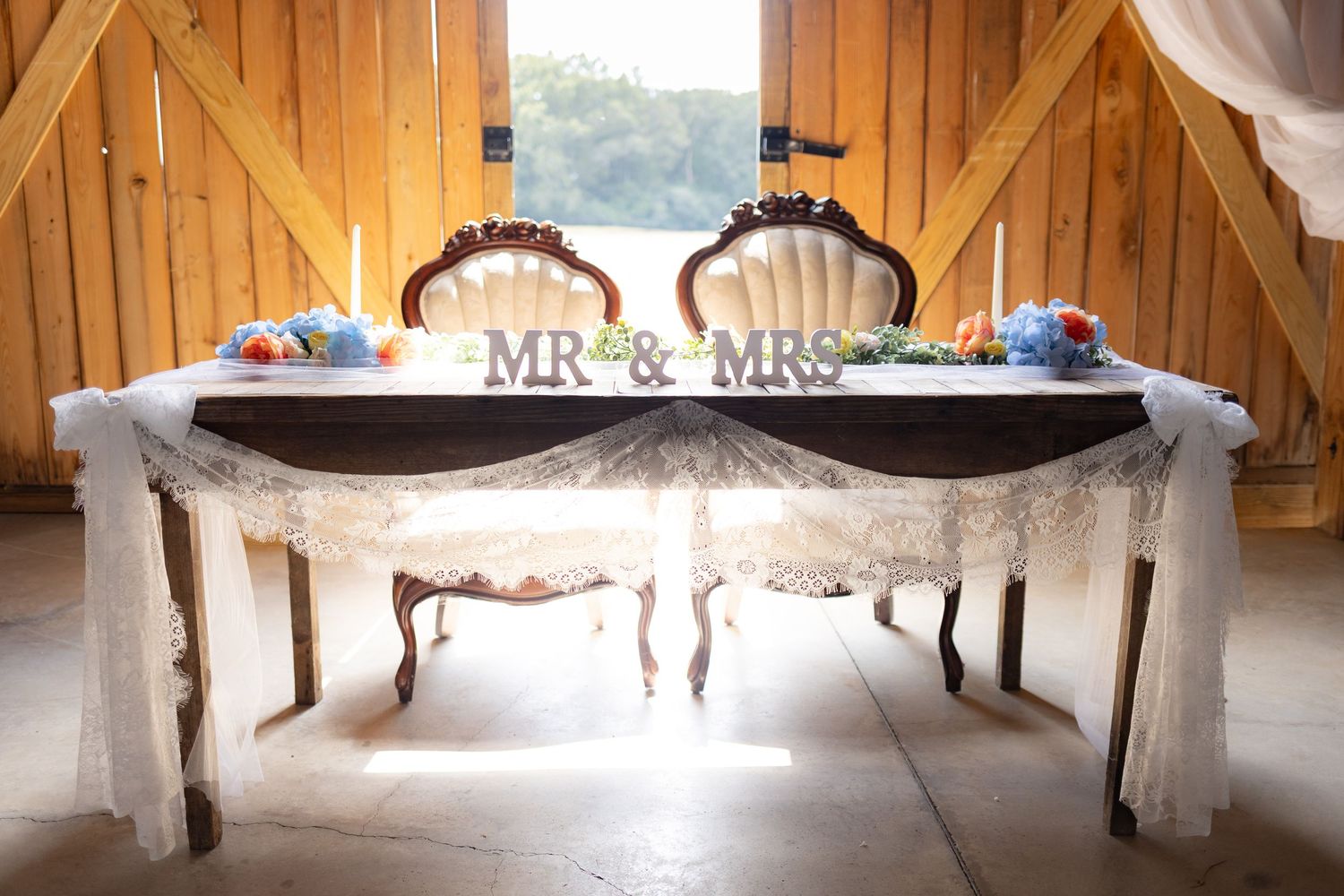Wedding details at wedding venue Dalrymple Farms Enterprise, Alabama