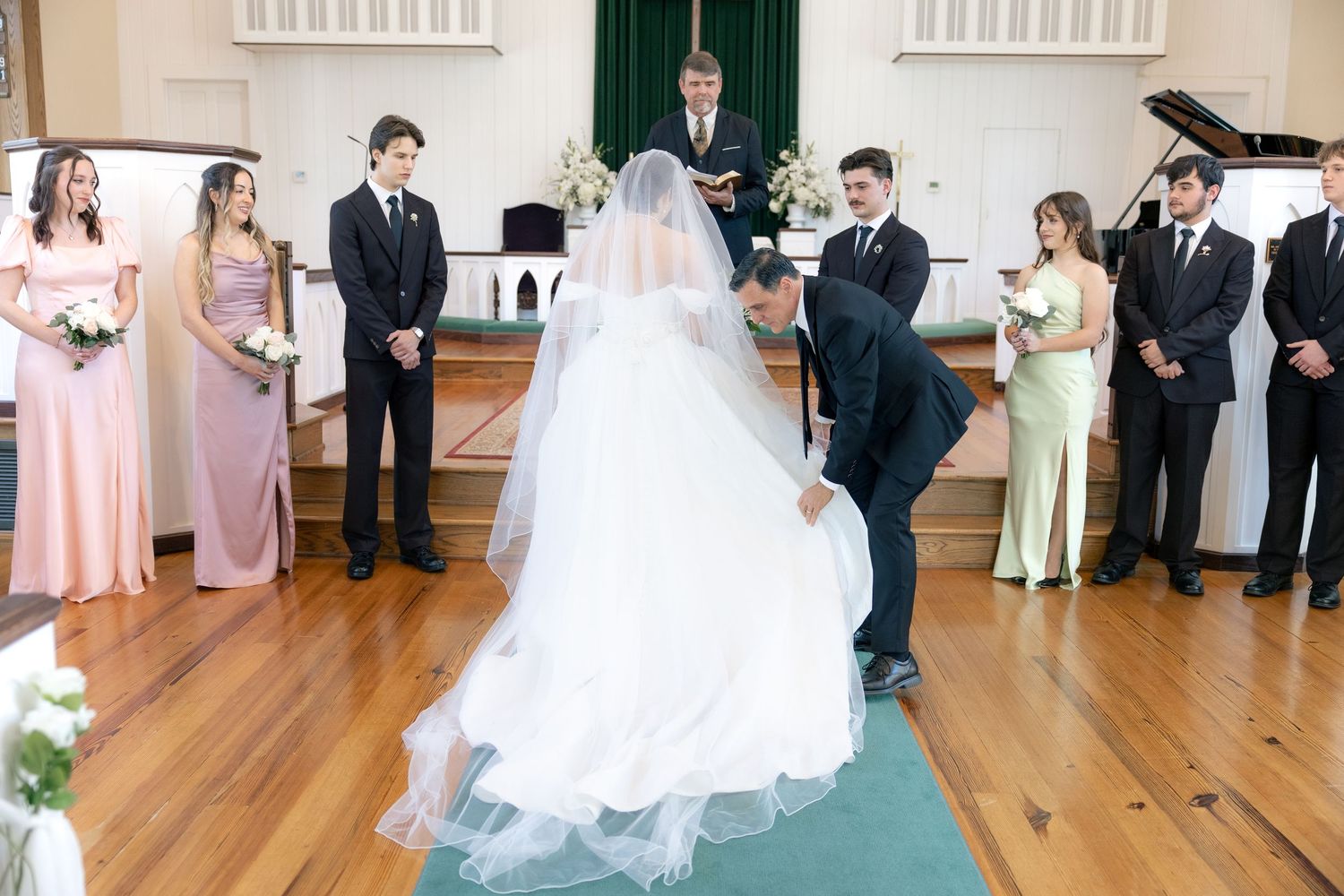 Wedding Ceremony Photos at Saint Francis at The Point Anglican Church Fairhope, Alabama