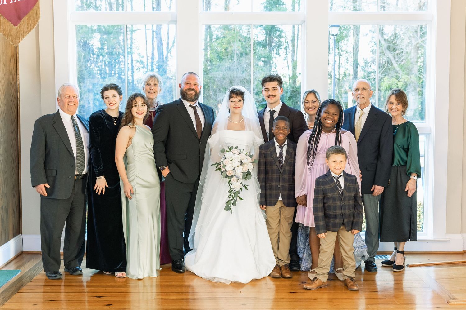 Wedding Family Photos at Saint Francis at The Point Anglican Church Fairhope, Alabama