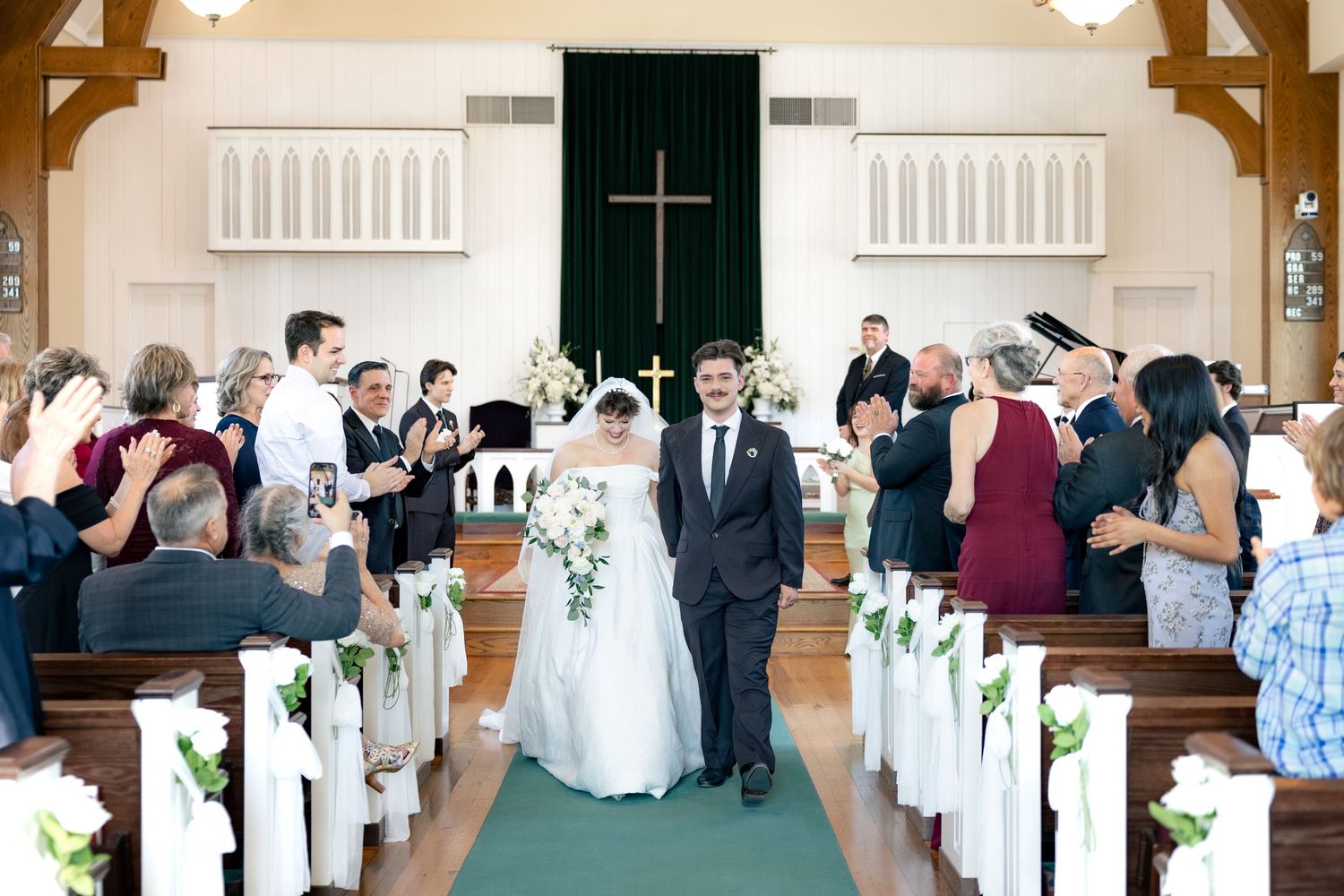 Wedding Ceremony Photos at Saint Francis at The Point Anglican Church Fairhope, Alabama