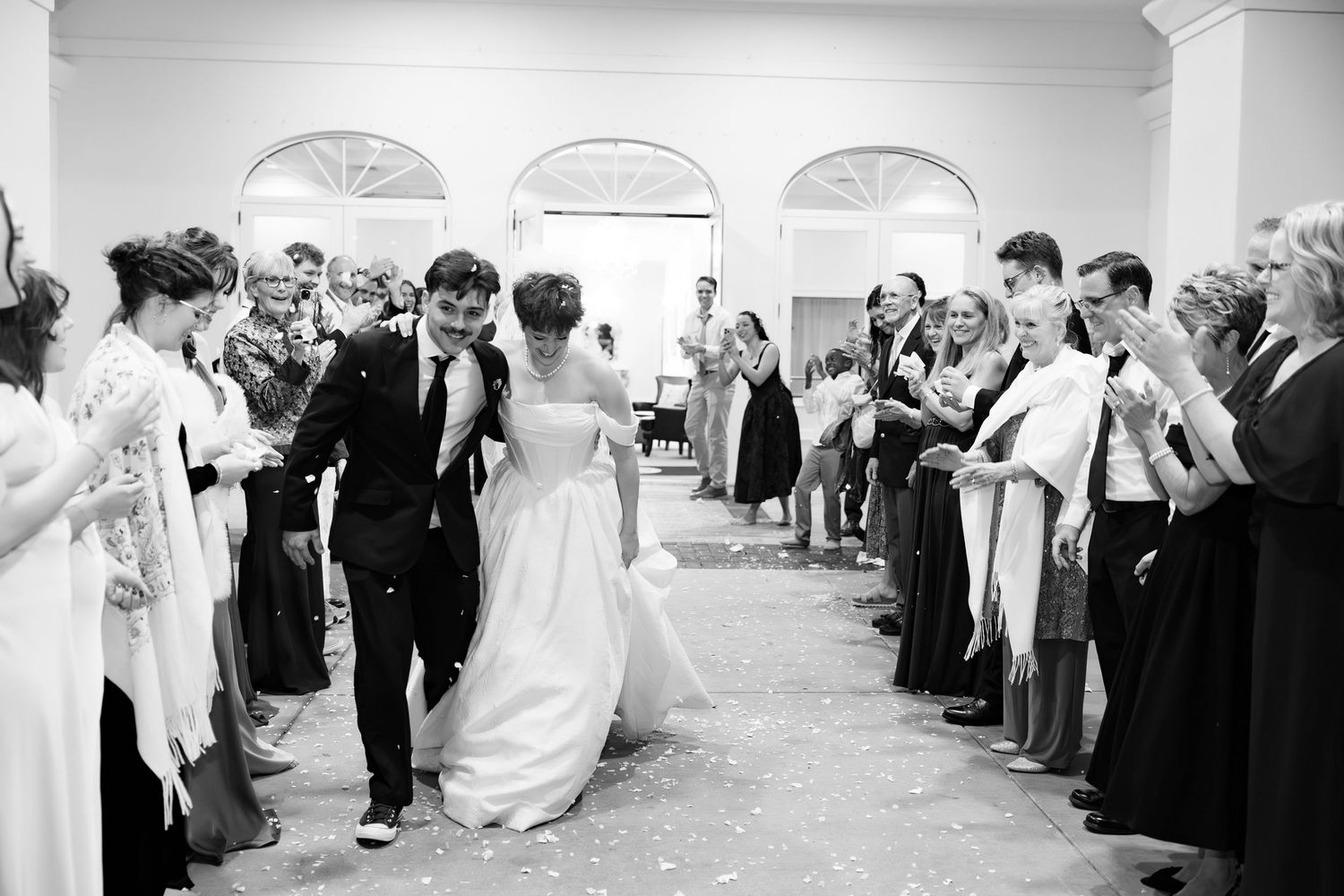 Wedding Grand Exit at James P. Nix Center Fairhope, Alabama