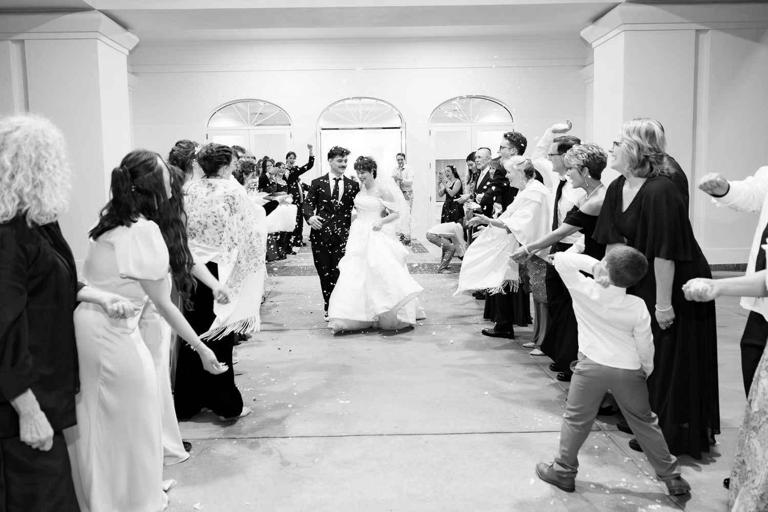 Wedding Grand Exit at James P. Nix Center Fairhope, Alabama