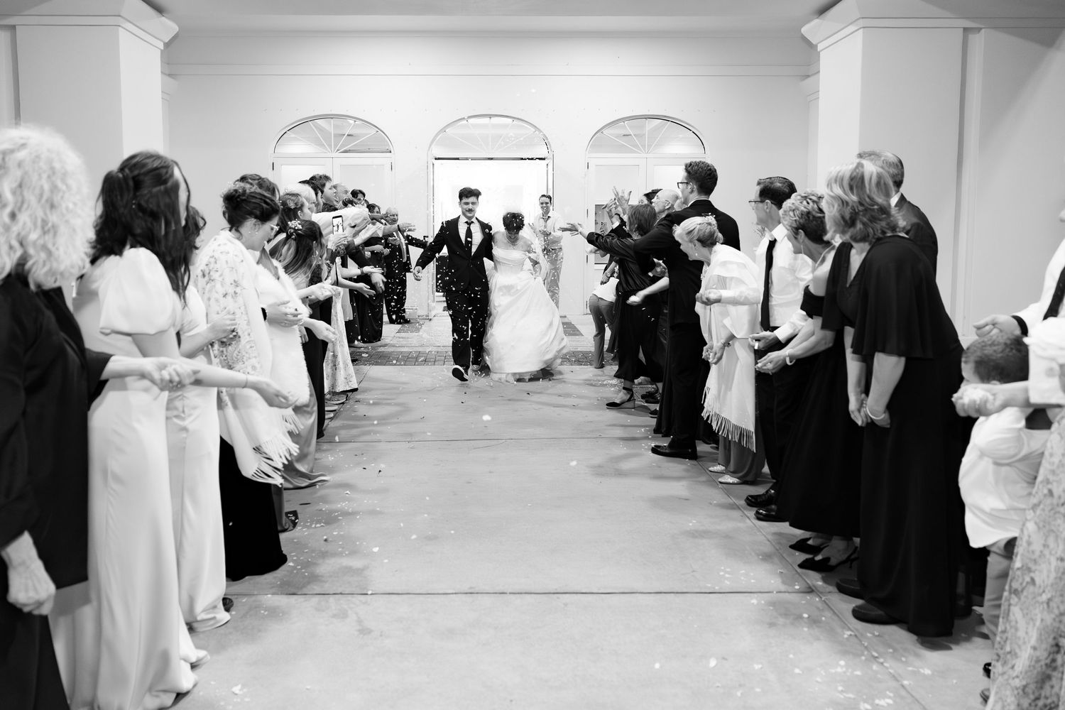 Wedding Grand Exit at James P. Nix Center Fairhope, Alabama