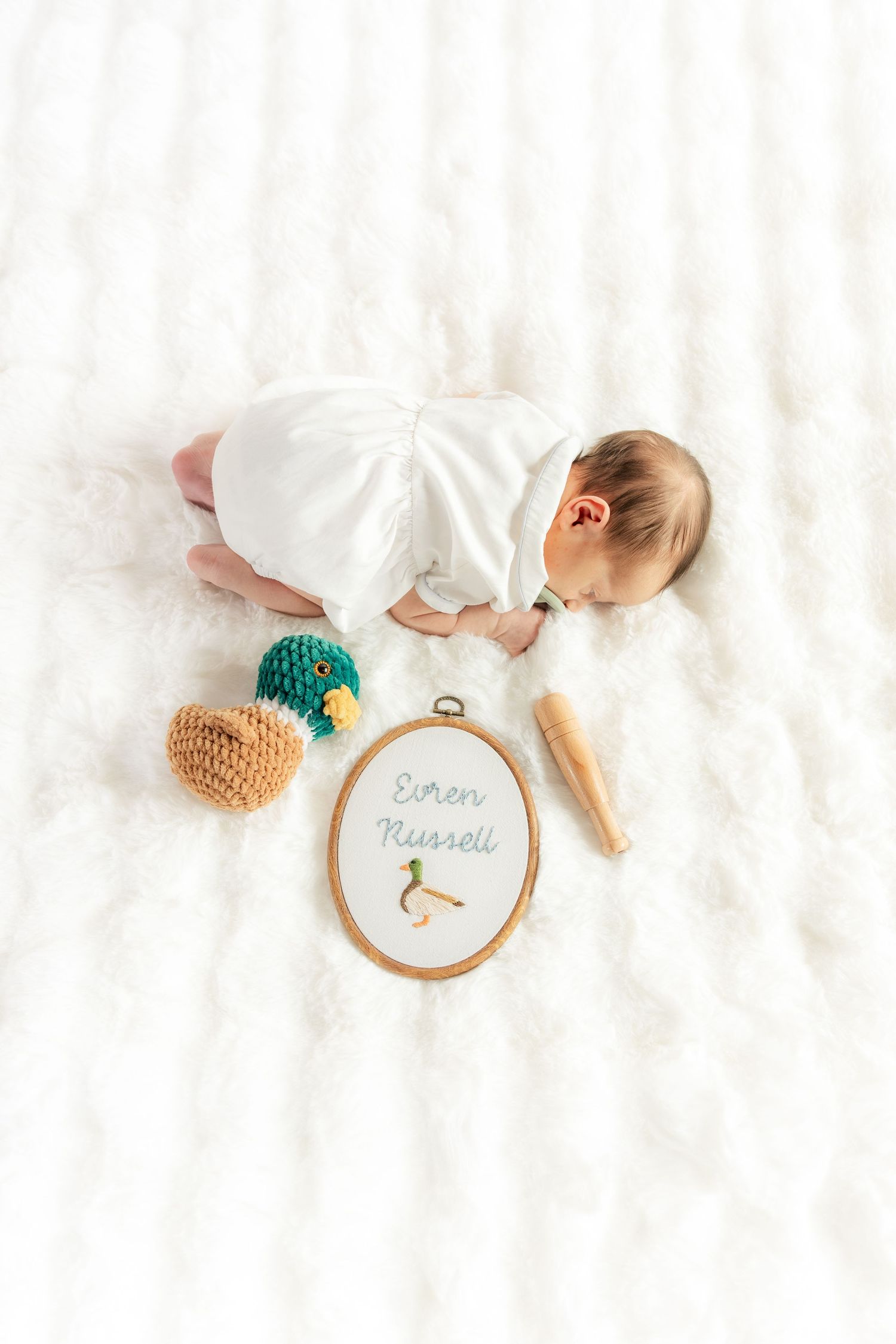 Newborn photos in a studio in Dothan, Alabama