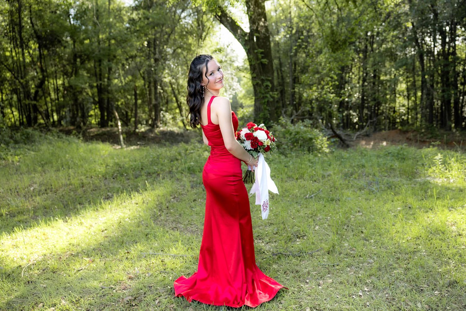 Ridgecrest Christian School Senior Couple Prom Photos at Jordan's Activity Barn at Kelly Creek Midland City, Alabama