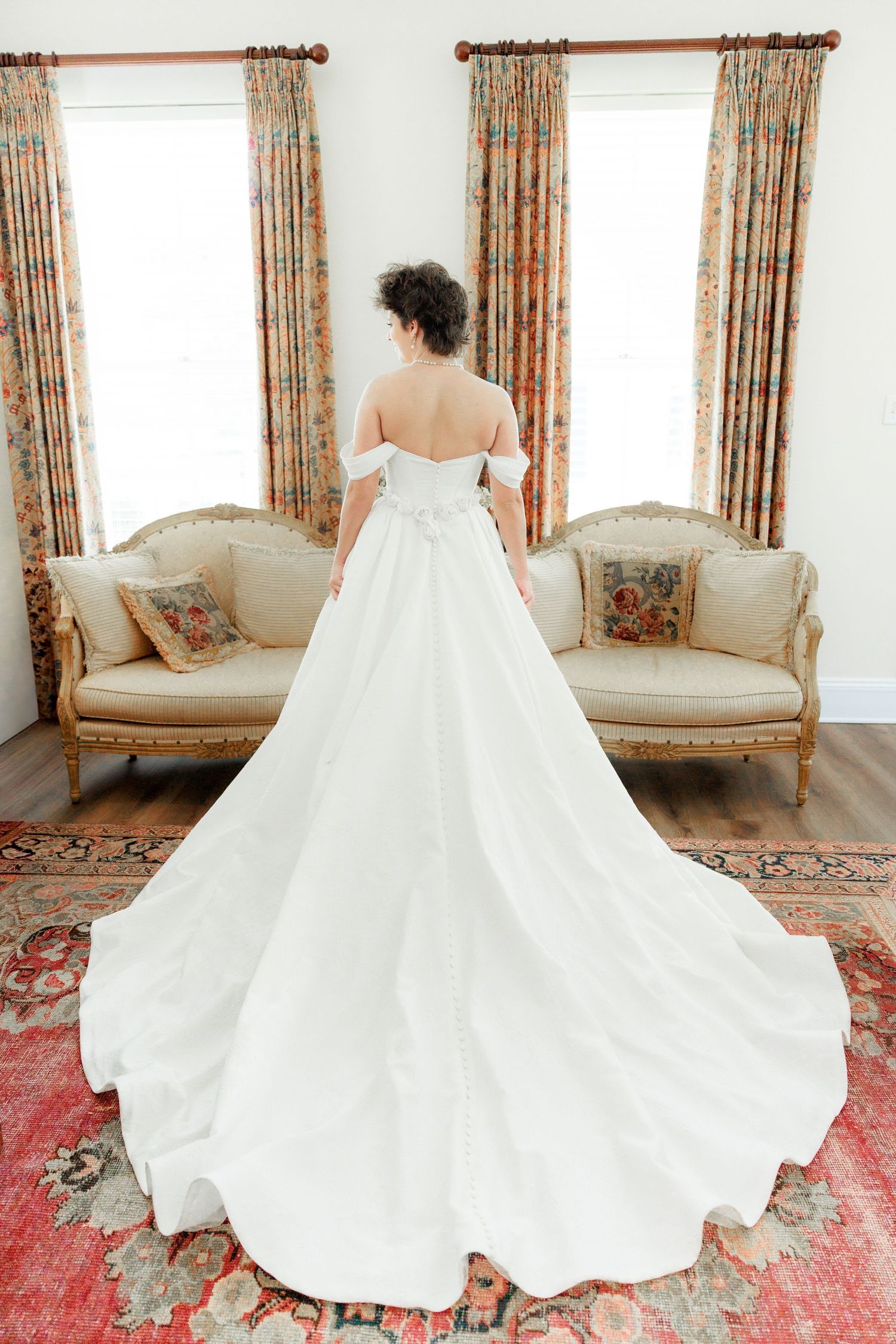 Wedding Bridal Portraits at Saint Francis at The Point Anglican Church Fairhope, Alabama
