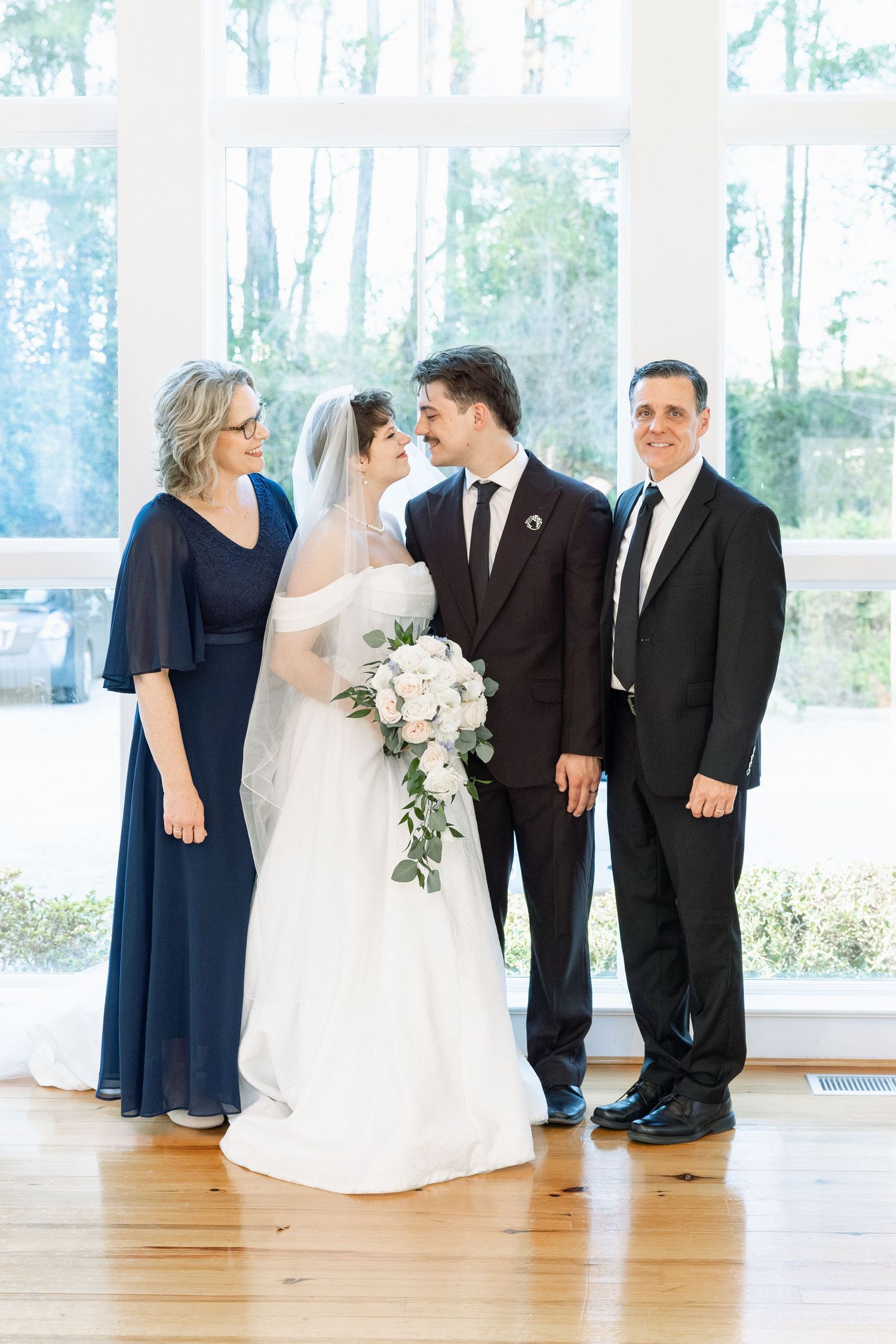 Wedding Family Photos at Saint Francis at The Point Anglican Church Fairhope, Alabama