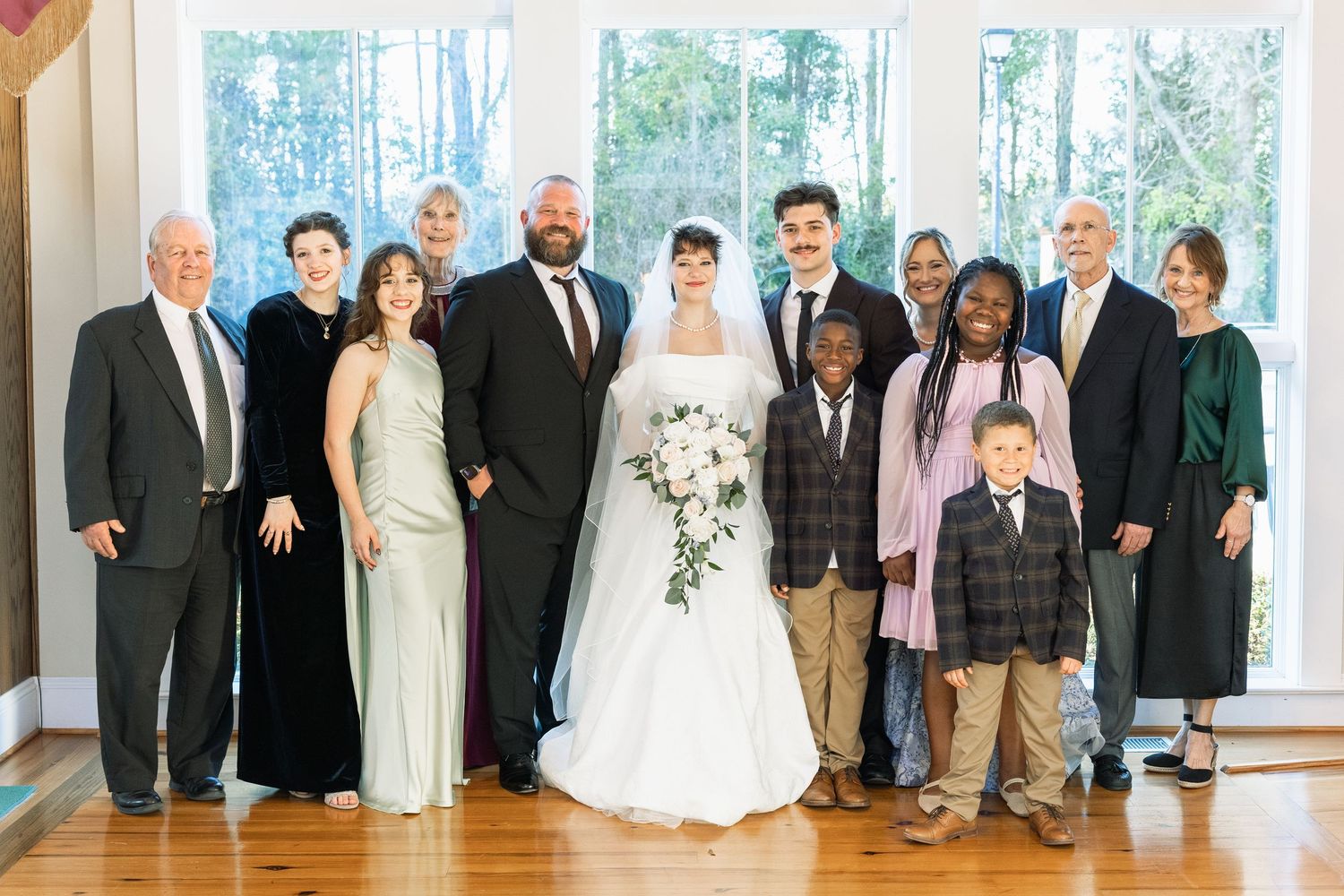 Wedding Family Photos at Saint Francis at The Point Anglican Church Fairhope, Alabama