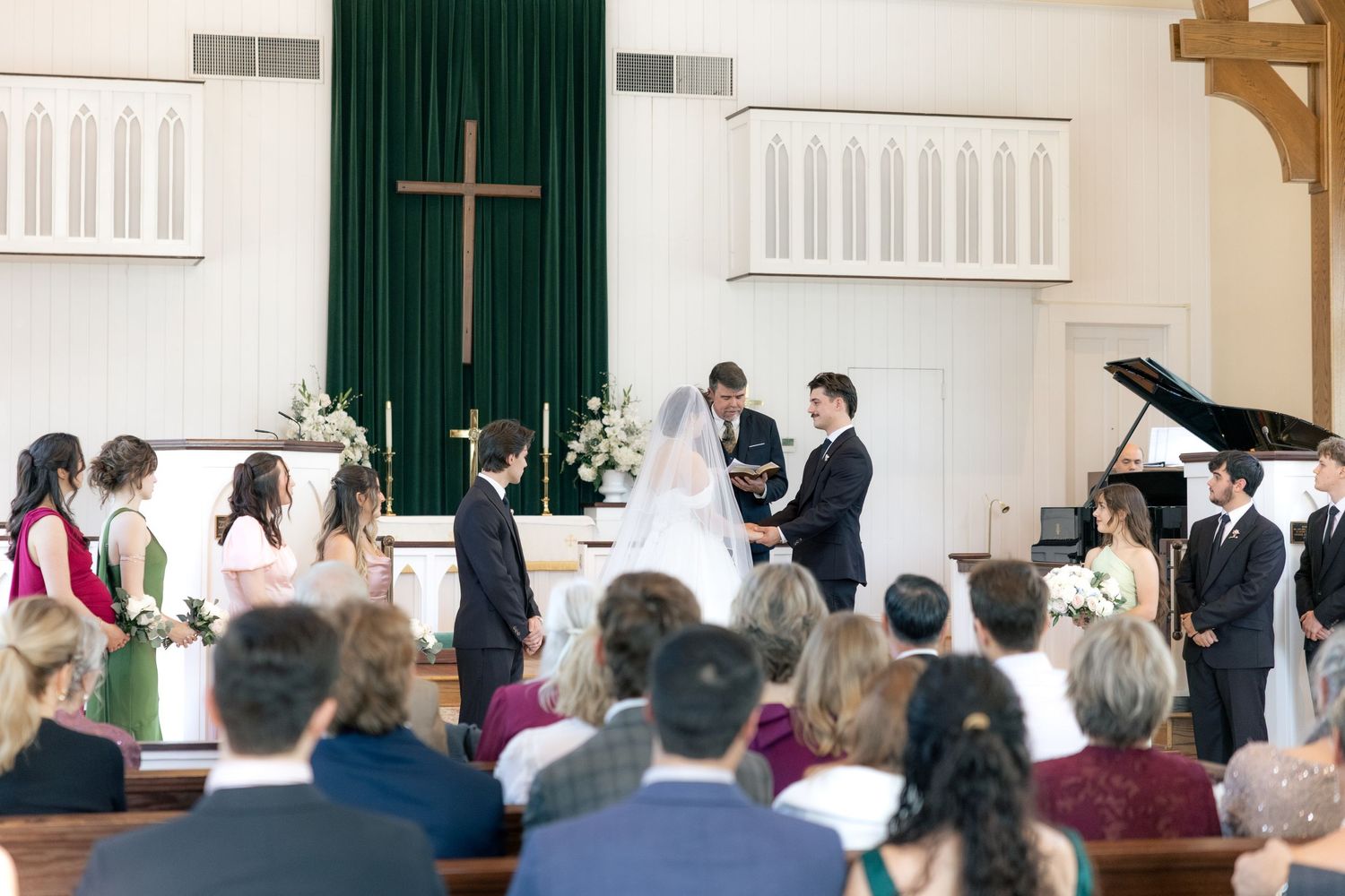 Wedding Ceremony Photos at Saint Francis at The Point Anglican Church Fairhope, Alabama