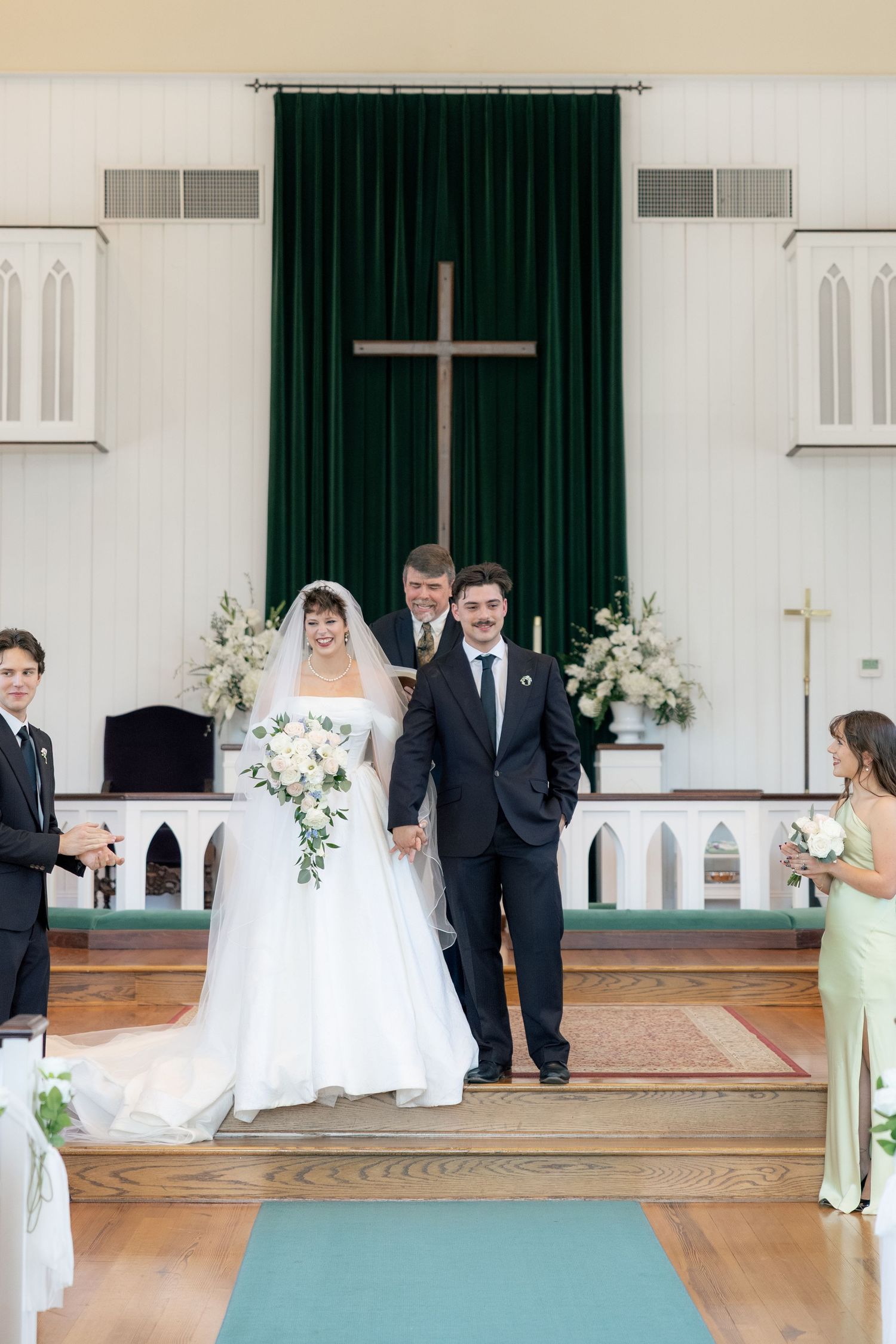Wedding Ceremony Photos at Saint Francis at The Point Anglican Church Fairhope, Alabama