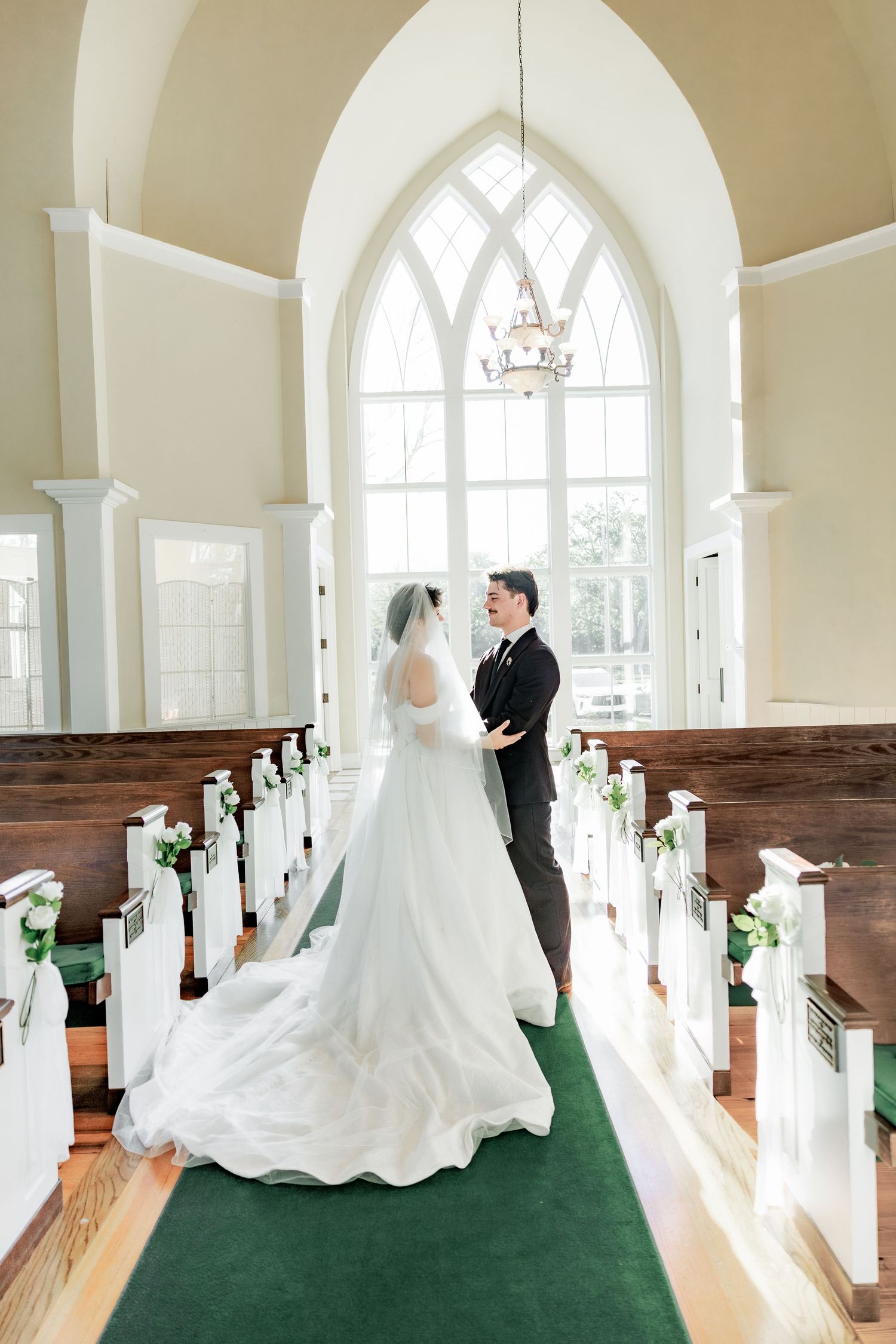 Wedding Couple Photos at Saint Francis at The Point Anglican Church Fairhope, Alabama