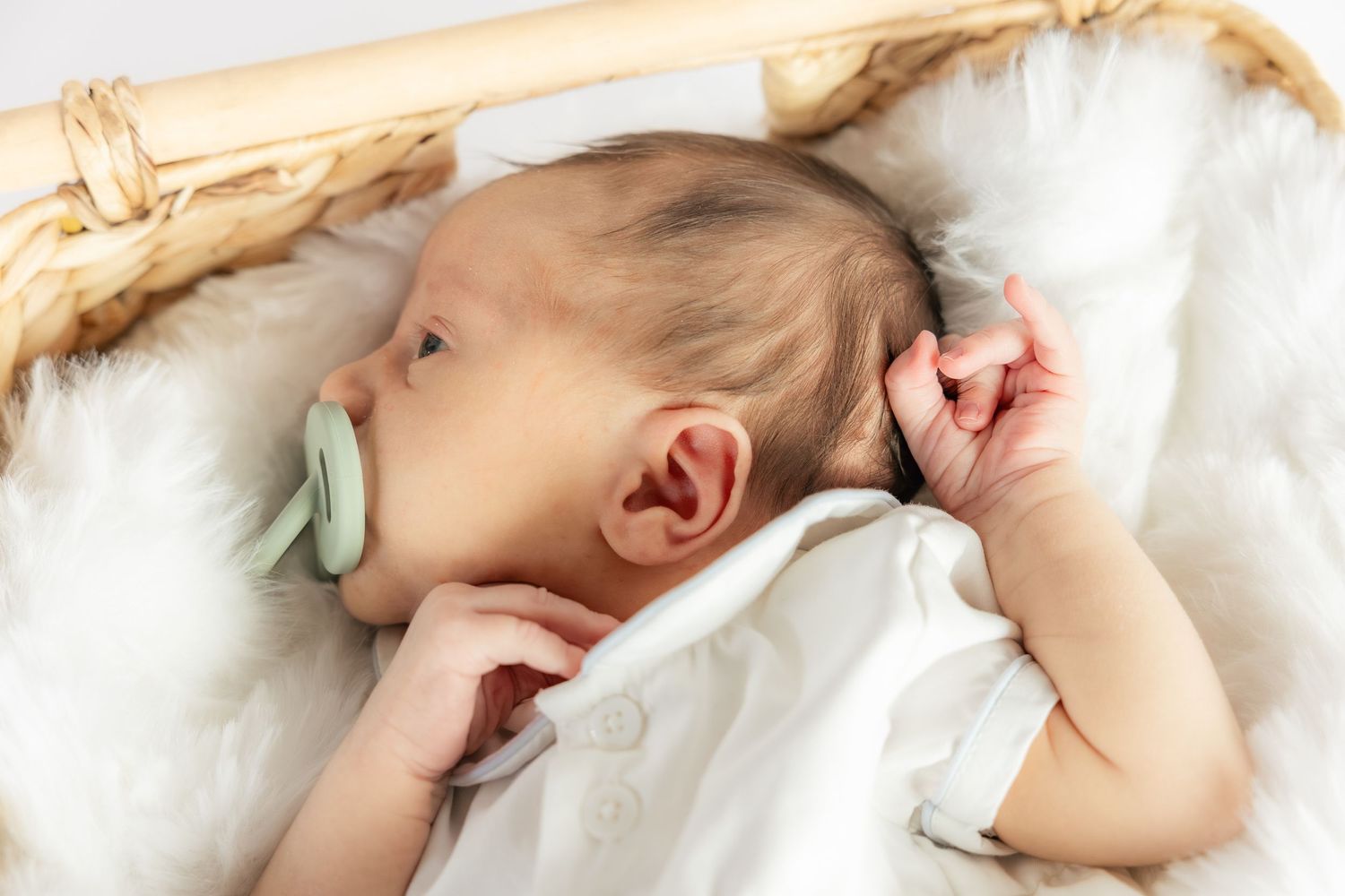 Newborn photos in a studio in Dothan, Alabama