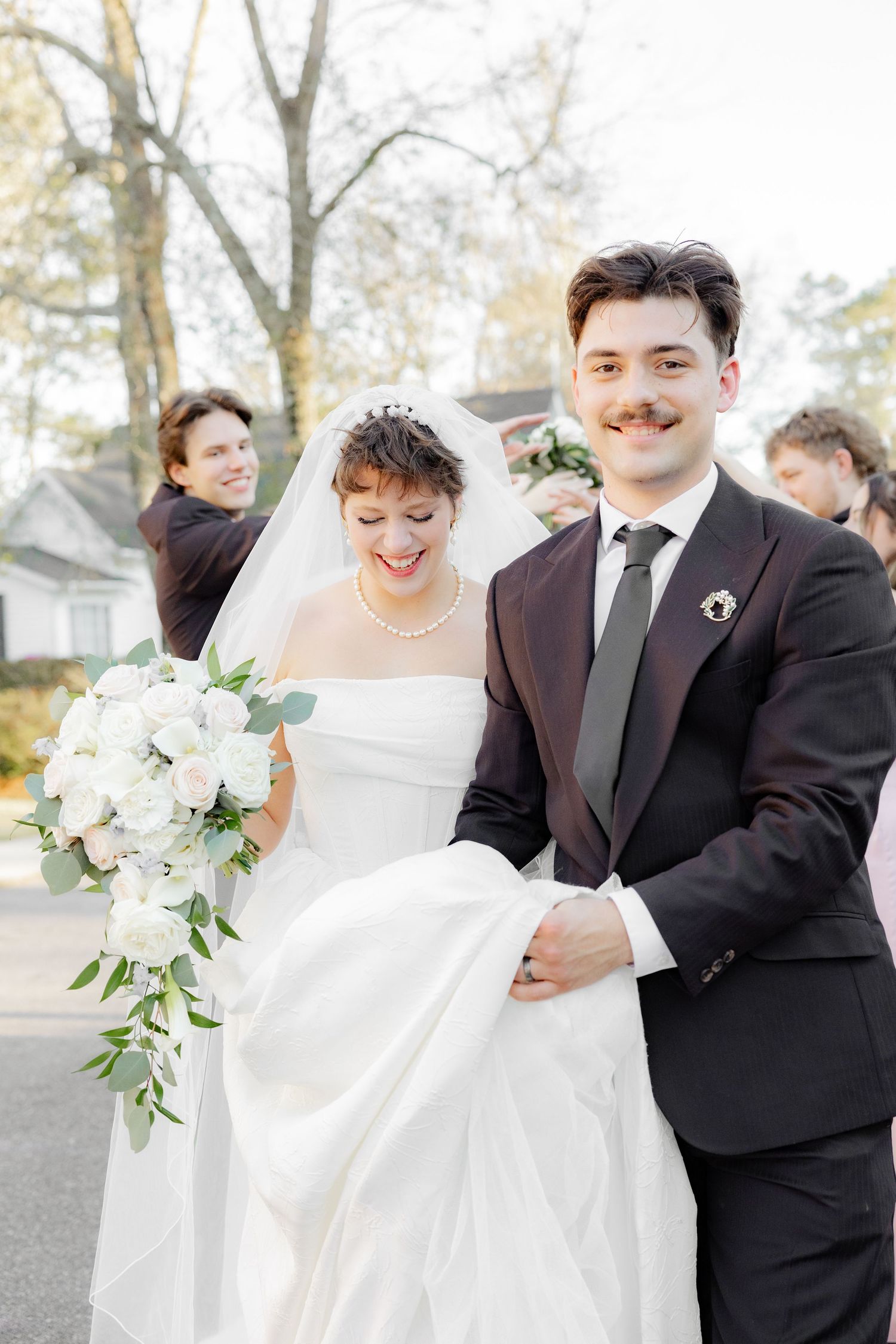 Wedding Party Photos at Saint Francis at The Point Anglican Church Fairhope, Alabama