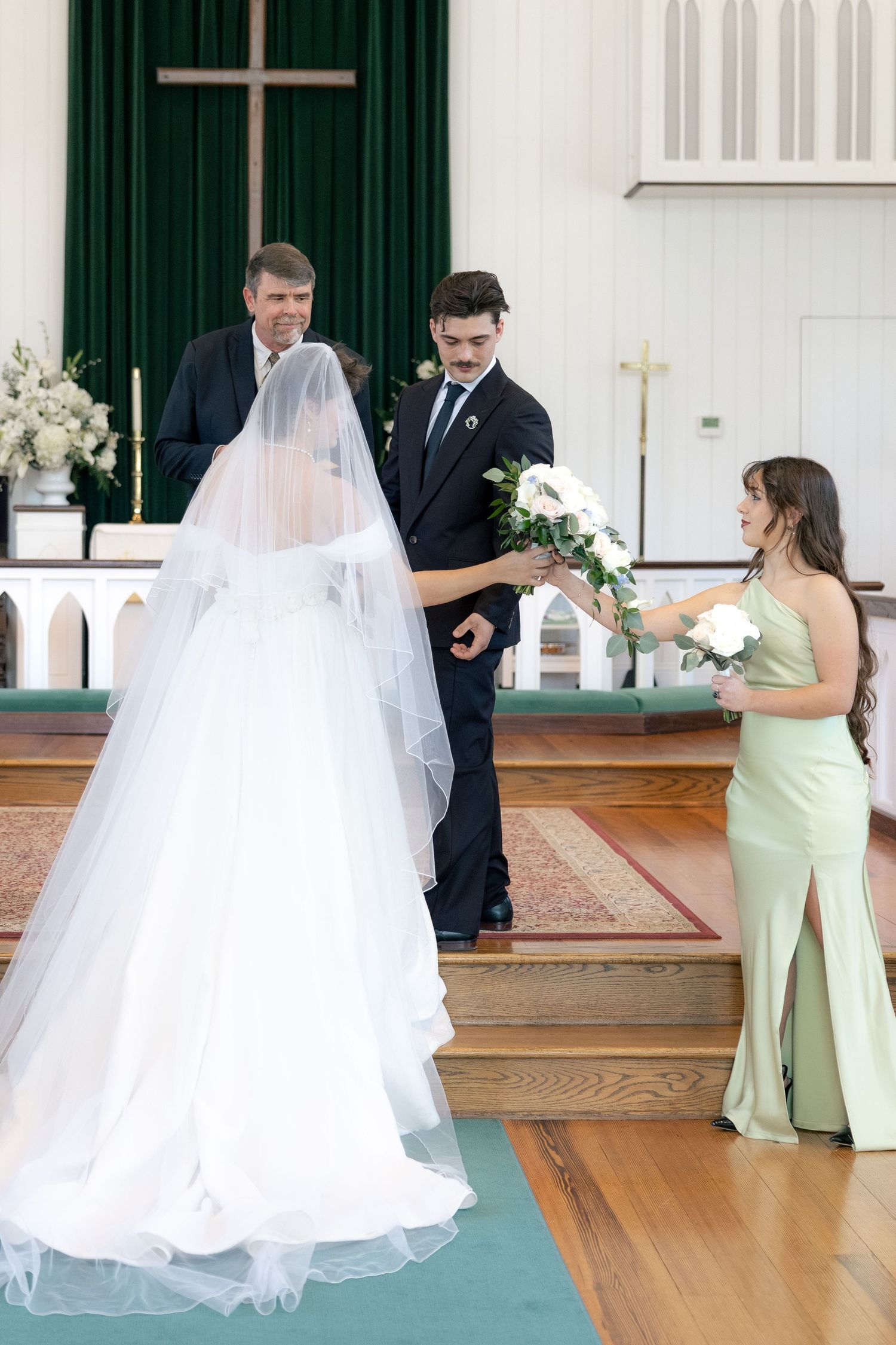 Wedding Ceremony Photos at Saint Francis at The Point Anglican Church Fairhope, Alabama