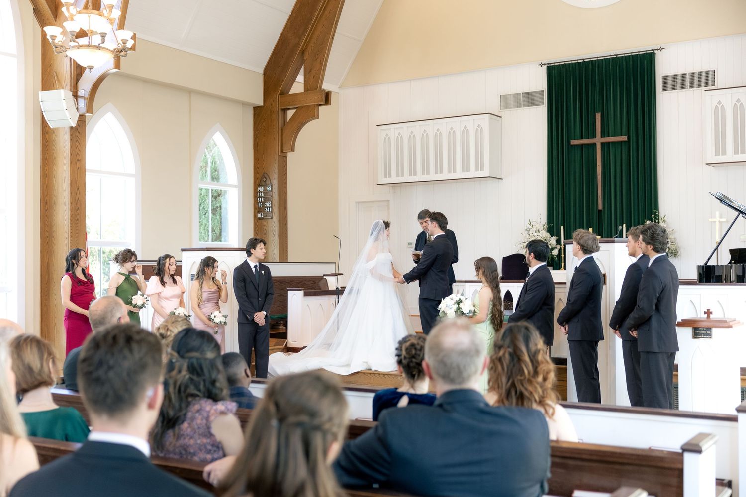 Wedding Ceremony Photos at Saint Francis at The Point Anglican Church Fairhope, Alabama