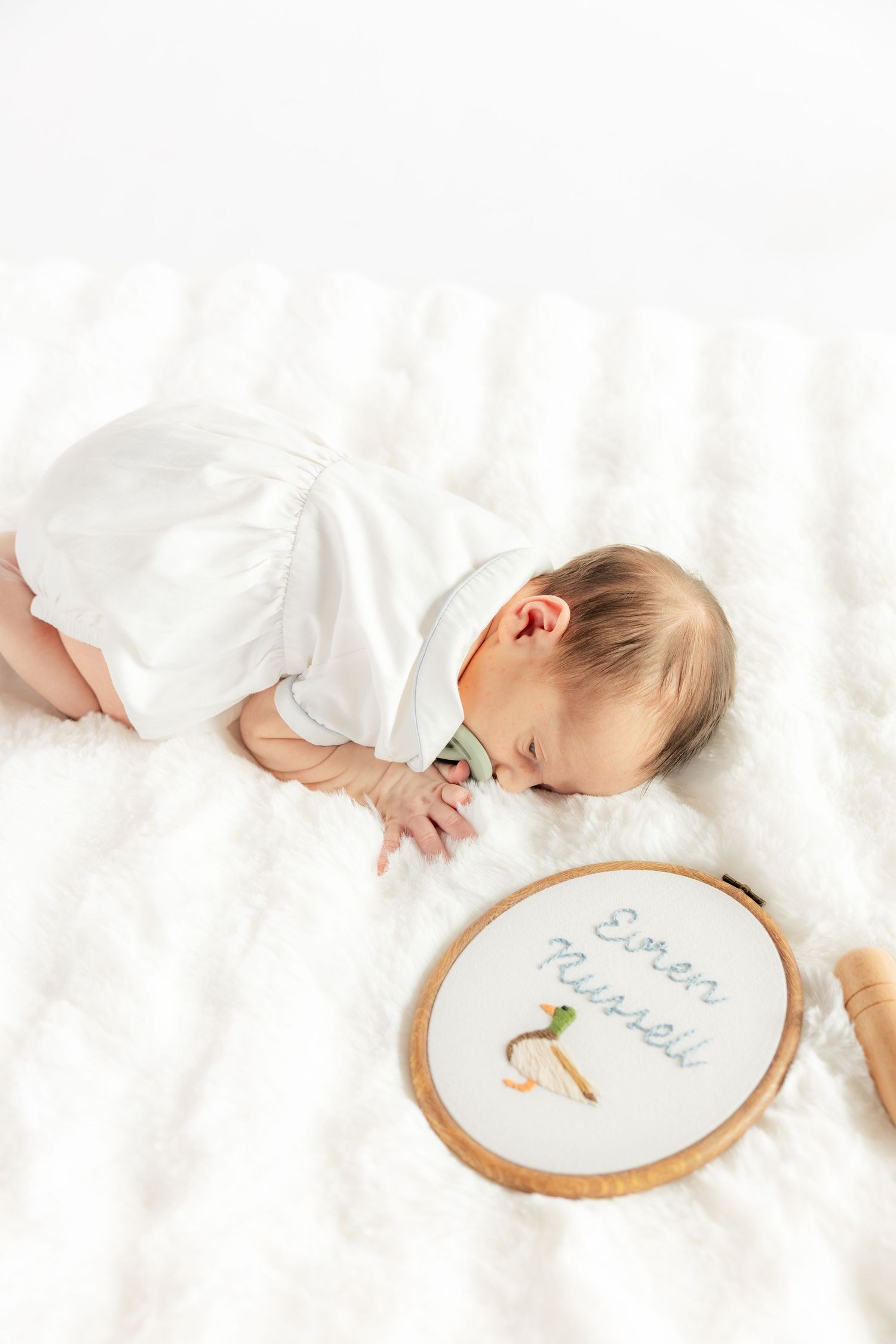 Newborn photos in a studio in Dothan, Alabama
